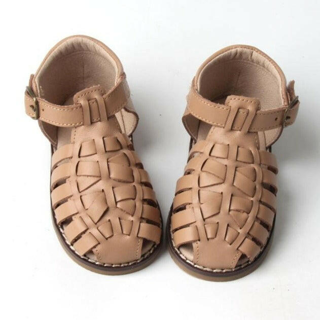 Leather Indie Sandal | Color 'Tan' | Hard Sole Consciously Baby