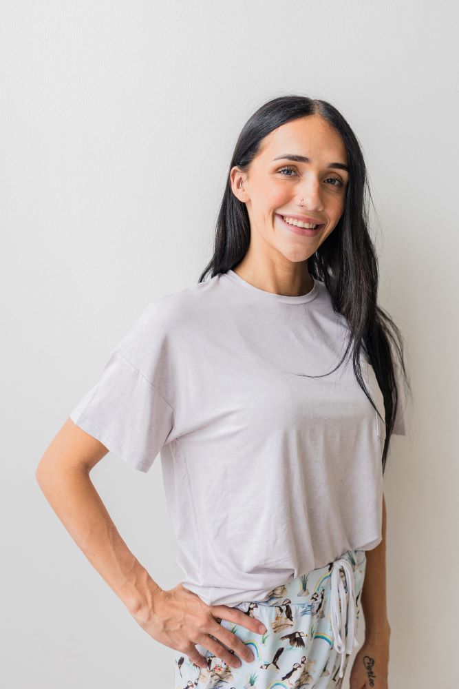 Slouchy Modal Pocket Tee (Adult) T-Shirt kindthing Grey Melange XS