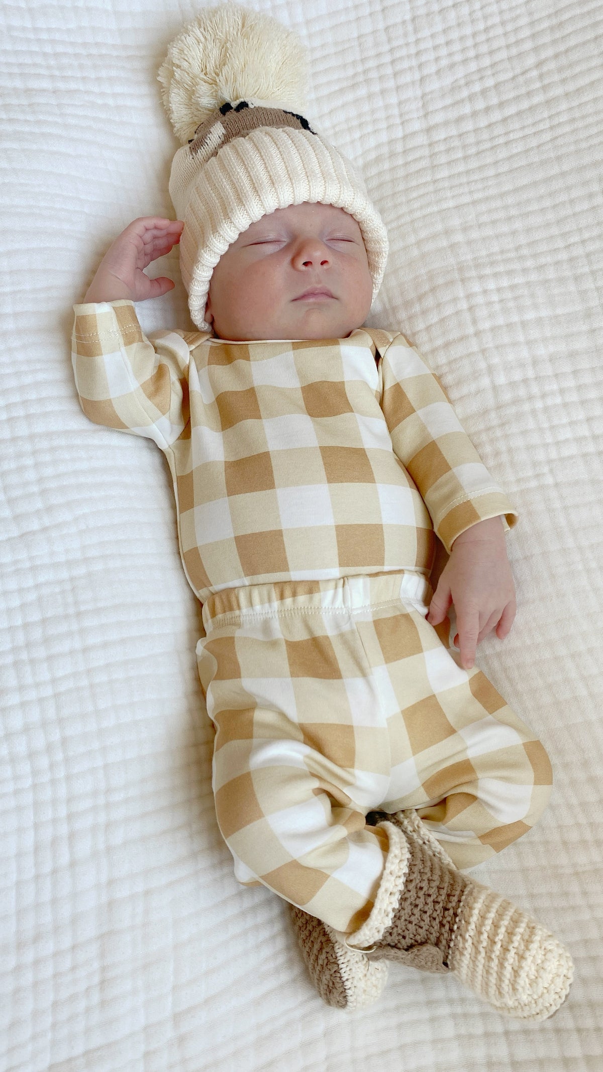 Western Gingham Bodysuit + Pant Set
