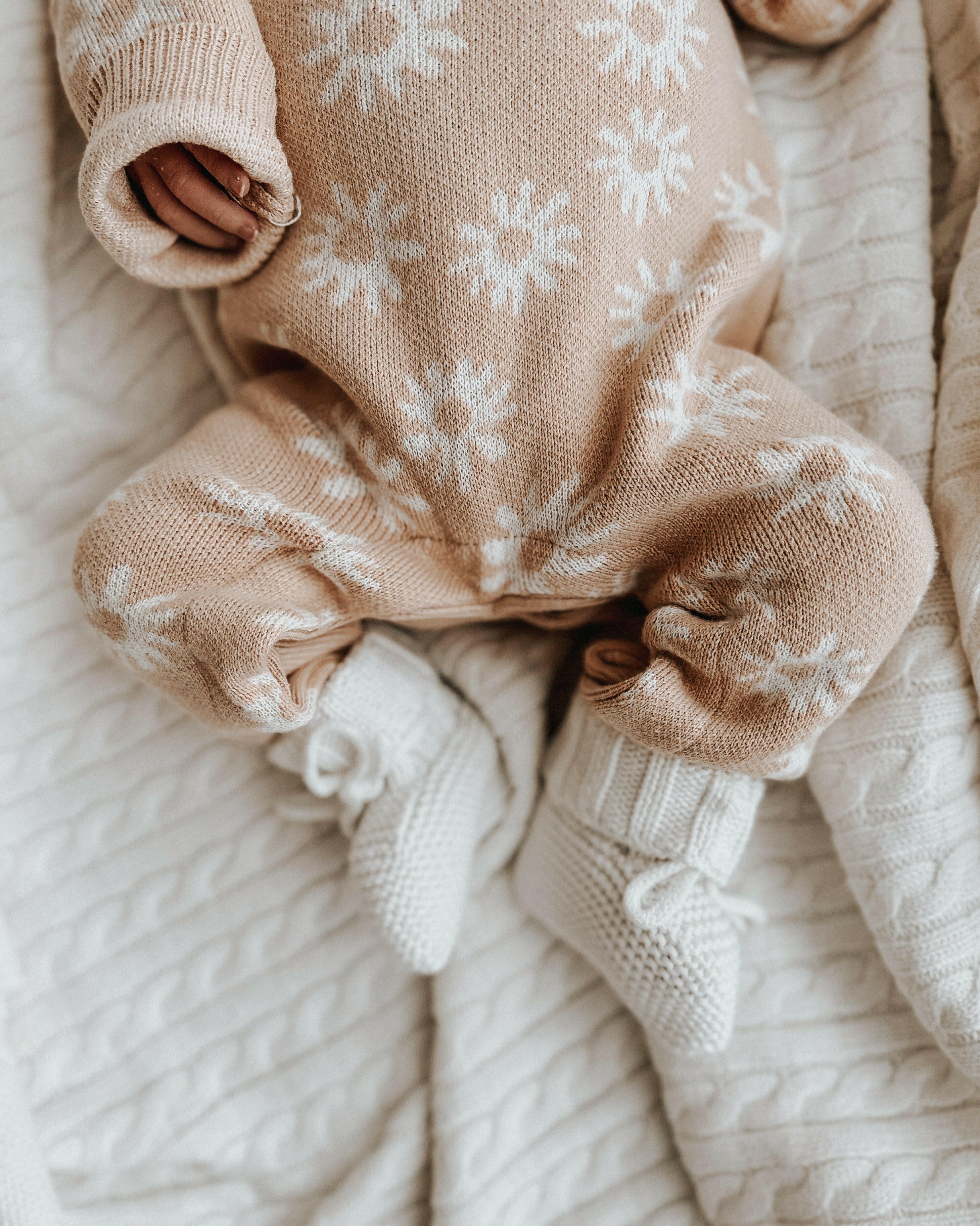 Luna + Luca Organic Booties - White Luna + Luca