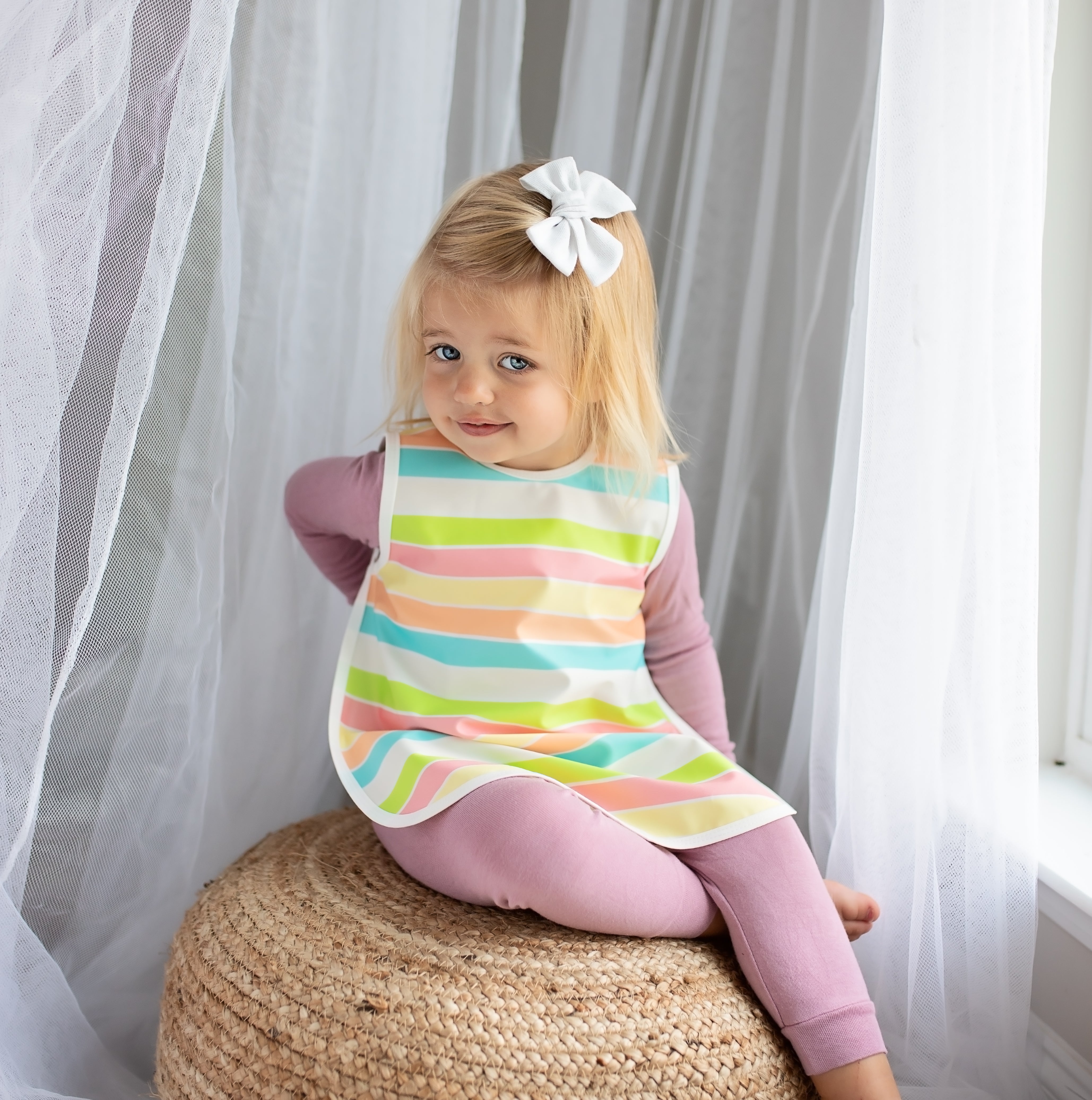 Rainbow Stripes Bapron BapronBaby