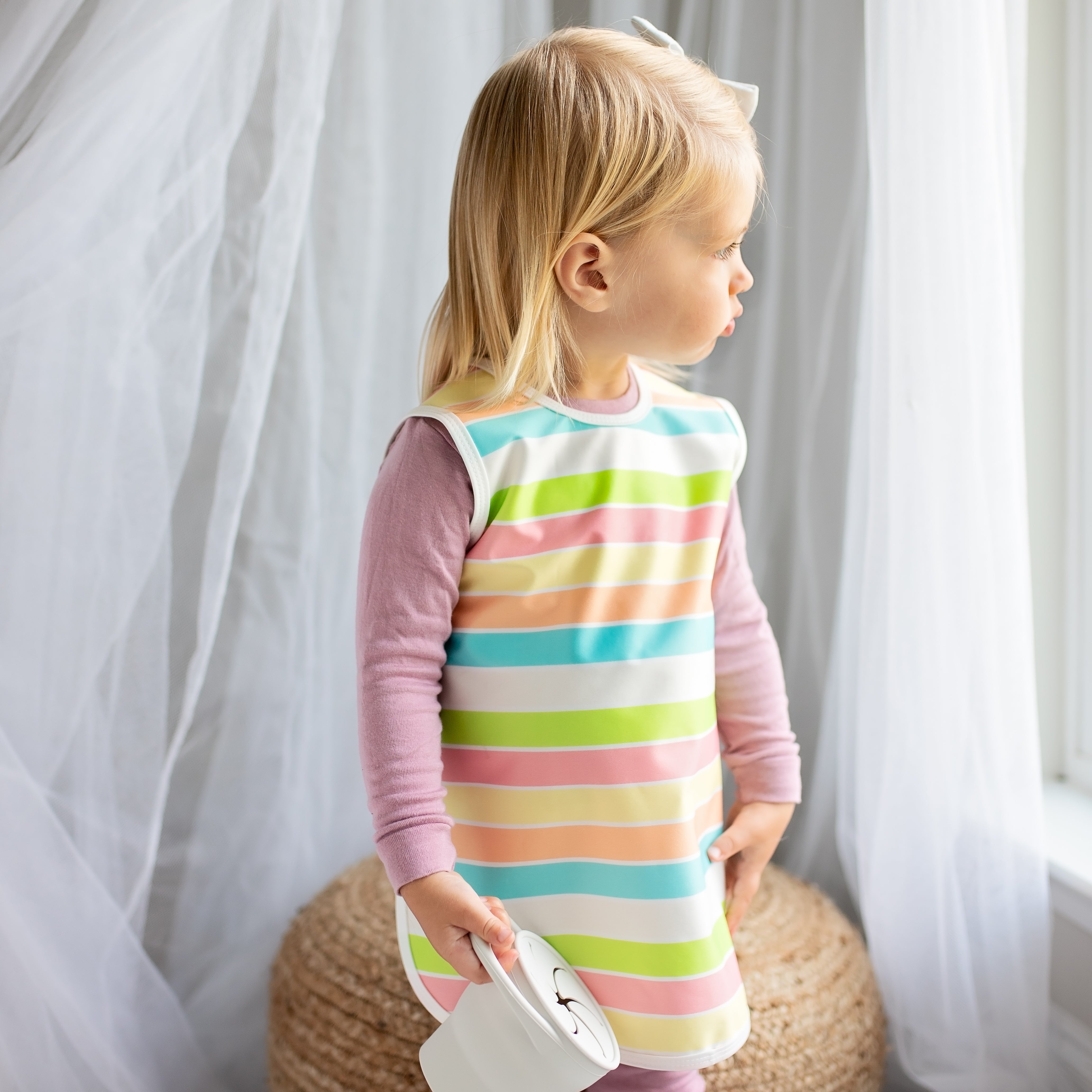 Rainbow Stripes Bapron BapronBaby