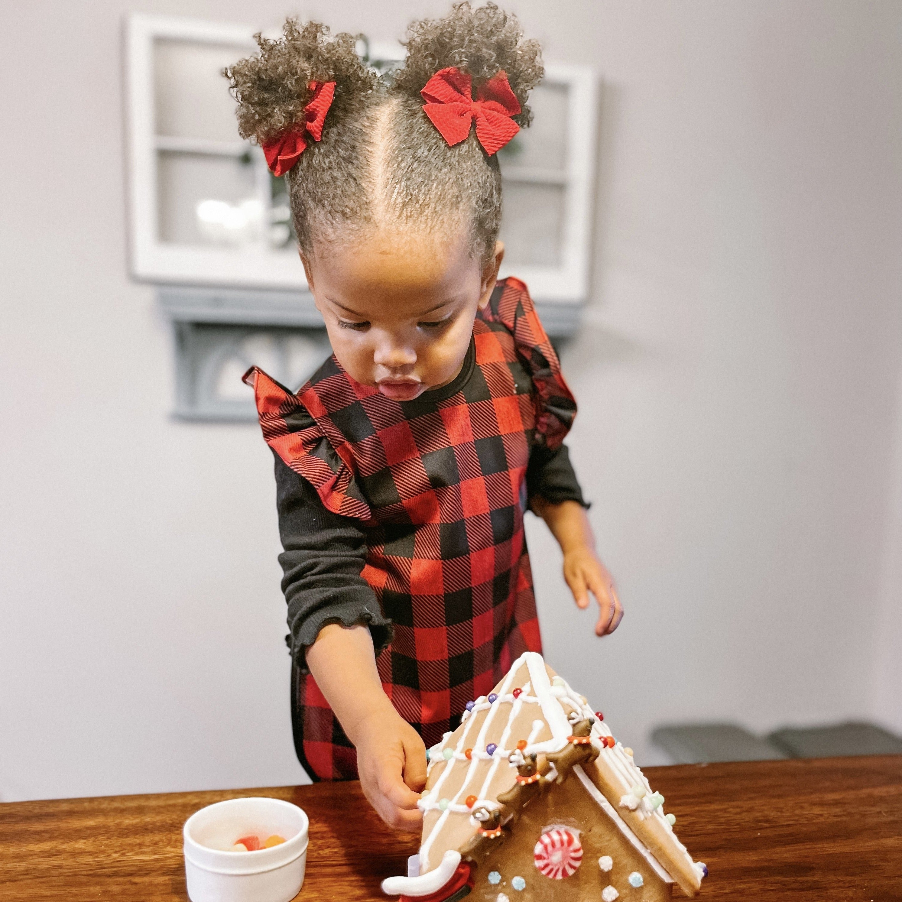 Red Buffalo Plaid Flutter Bapron BapronBaby