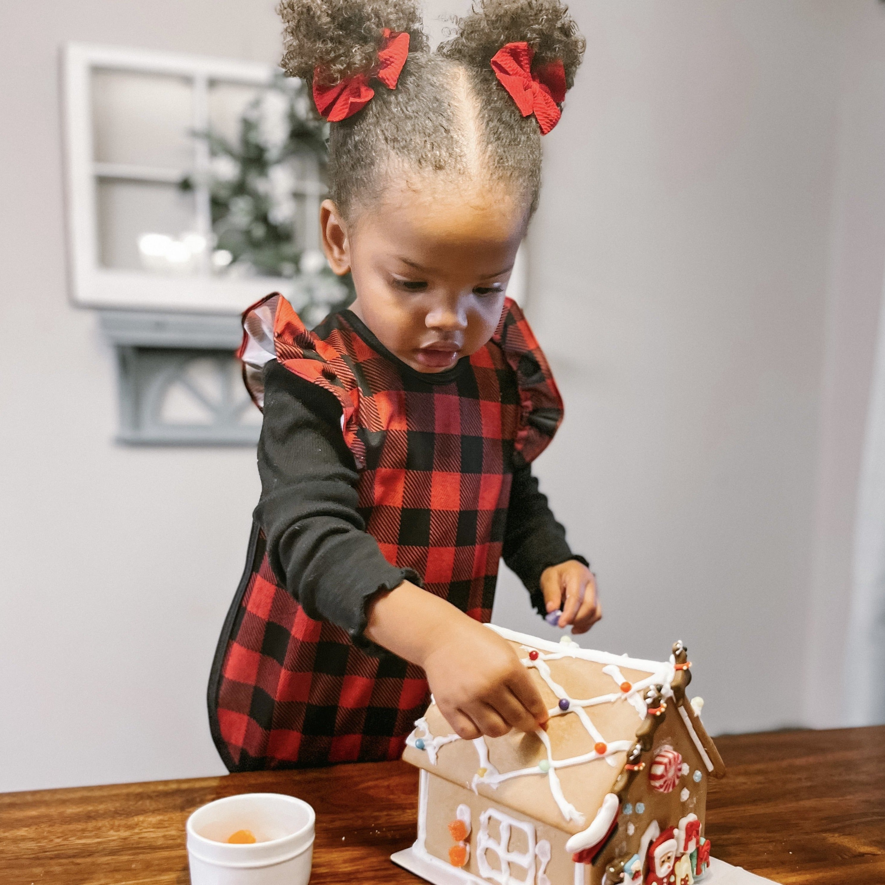 Red Buffalo Plaid Flutter Bapron SALE