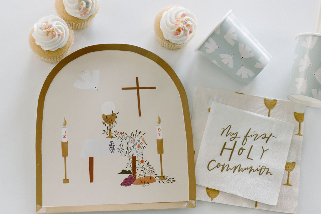 First Communion Dinner Plates