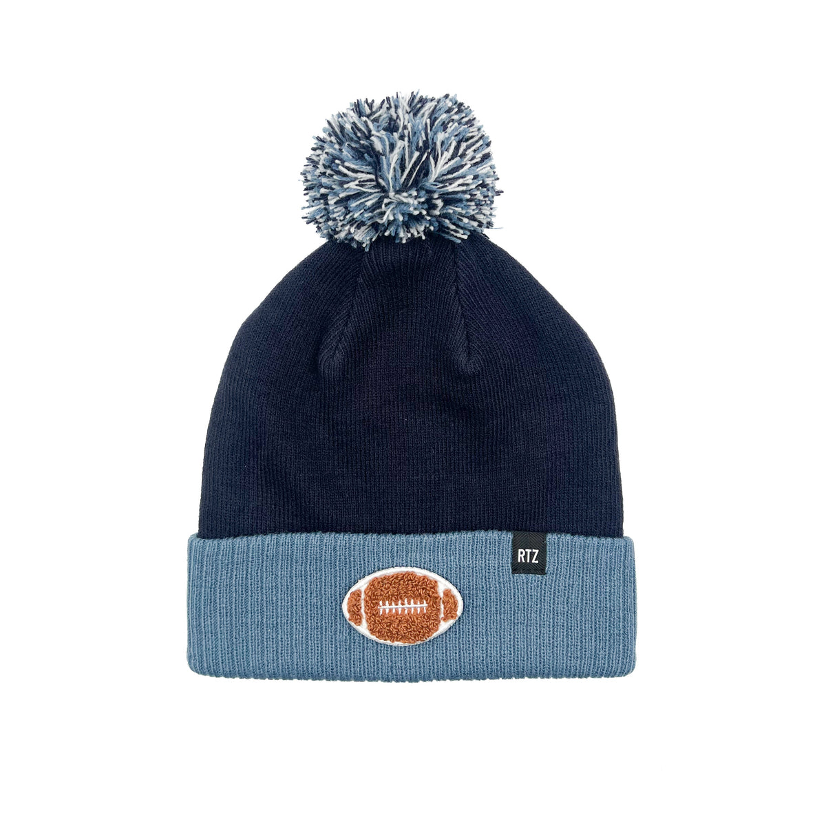 Football Patch Pom Pom