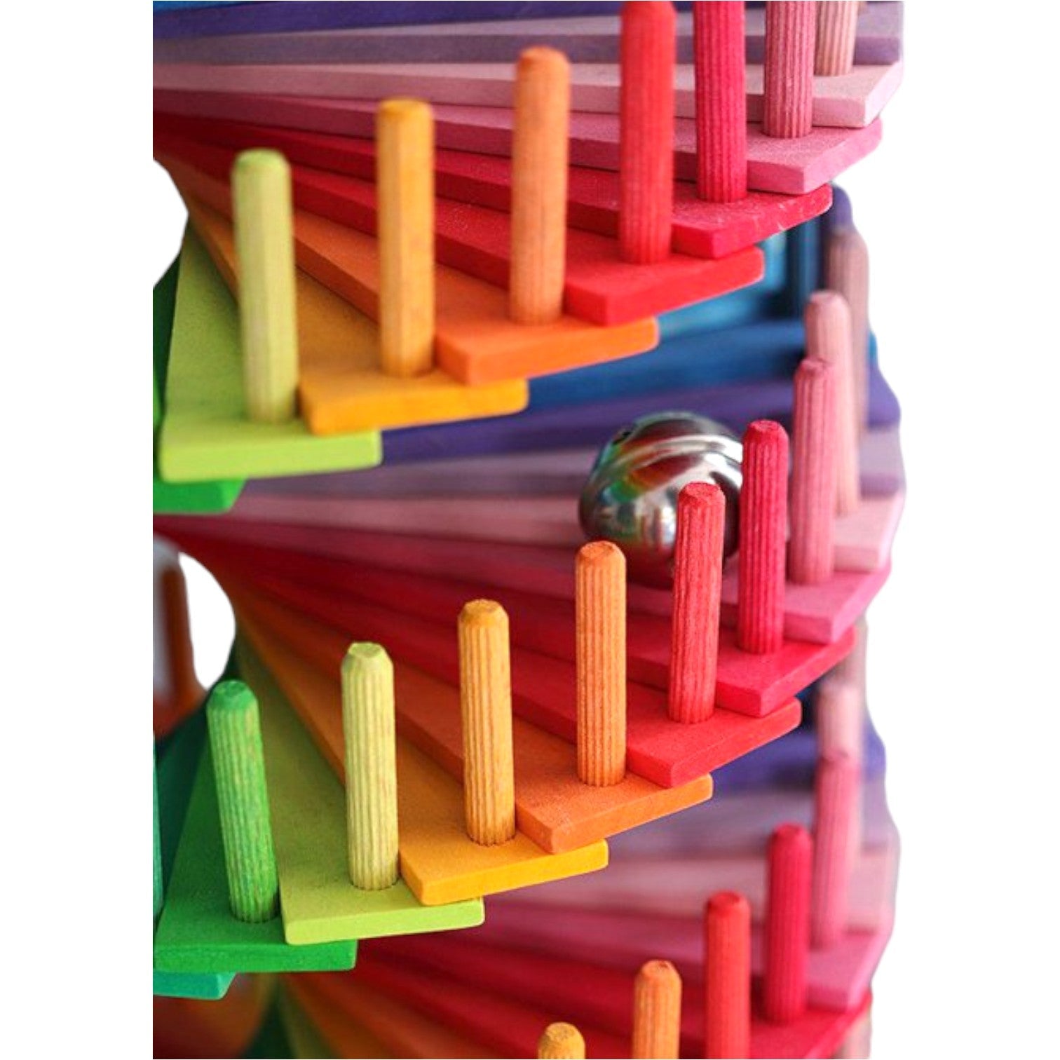**Pre-order (Ships in 1-2 Weeks)**Rainbow Musical Ball Run Assembly Set