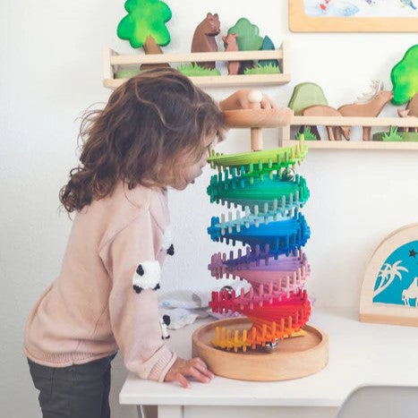 **Pre-order (Ships in 1-2 Weeks)**Rainbow Musical Ball Run Assembly Set