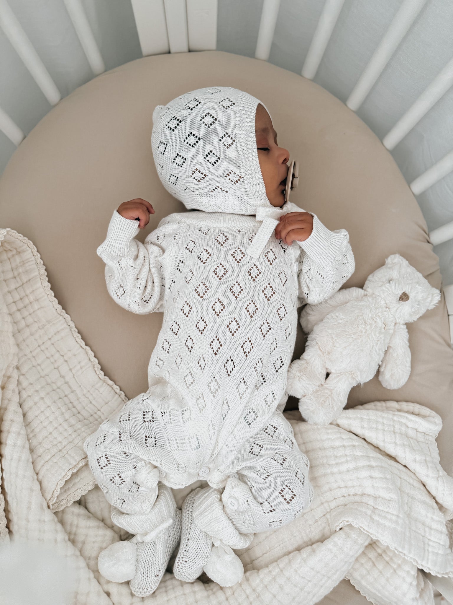 Bring Me Home Diamond Pointelle Bundle - White
