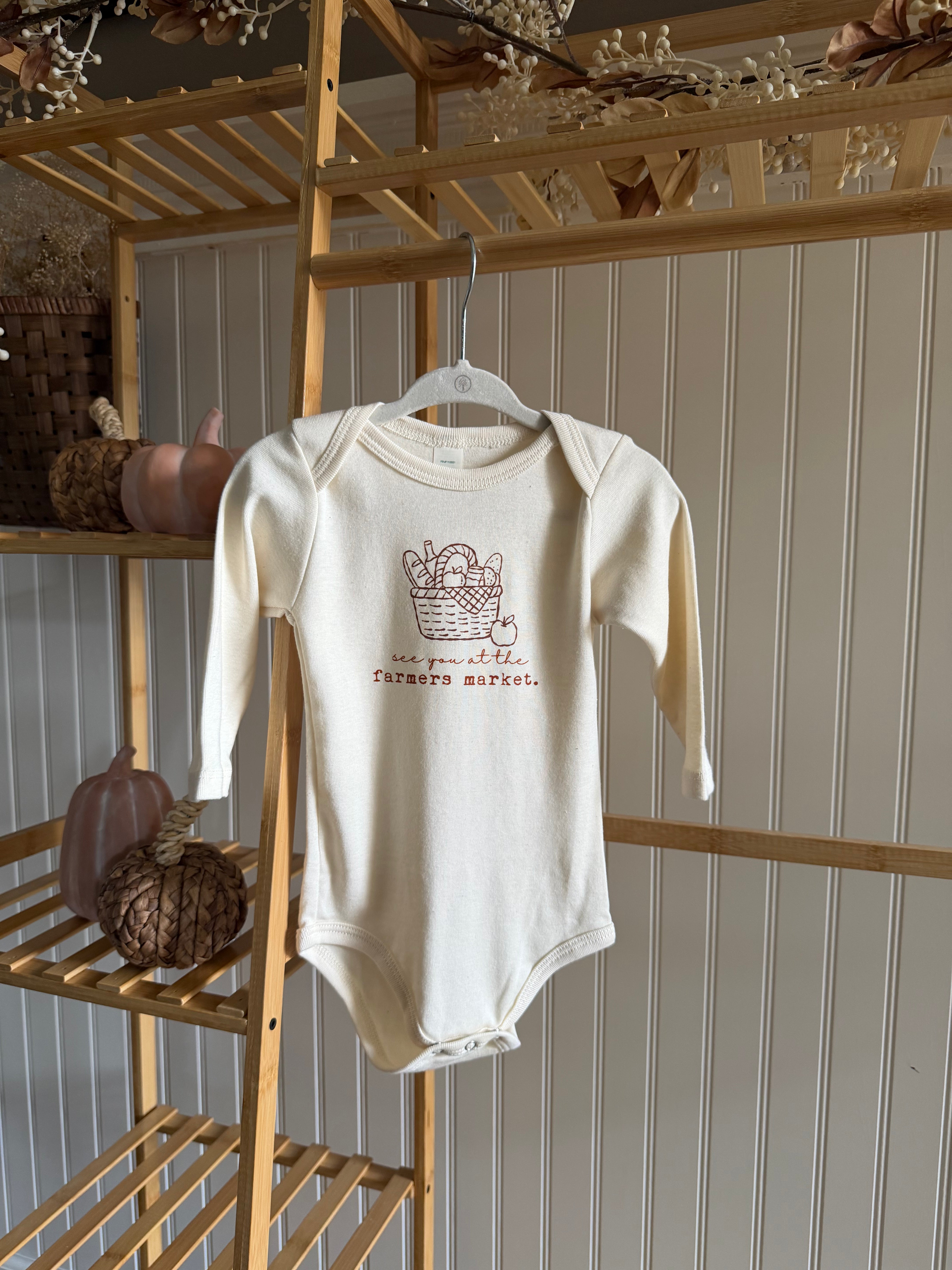 Farmers Market Organic Bodysuit Long Sleeve