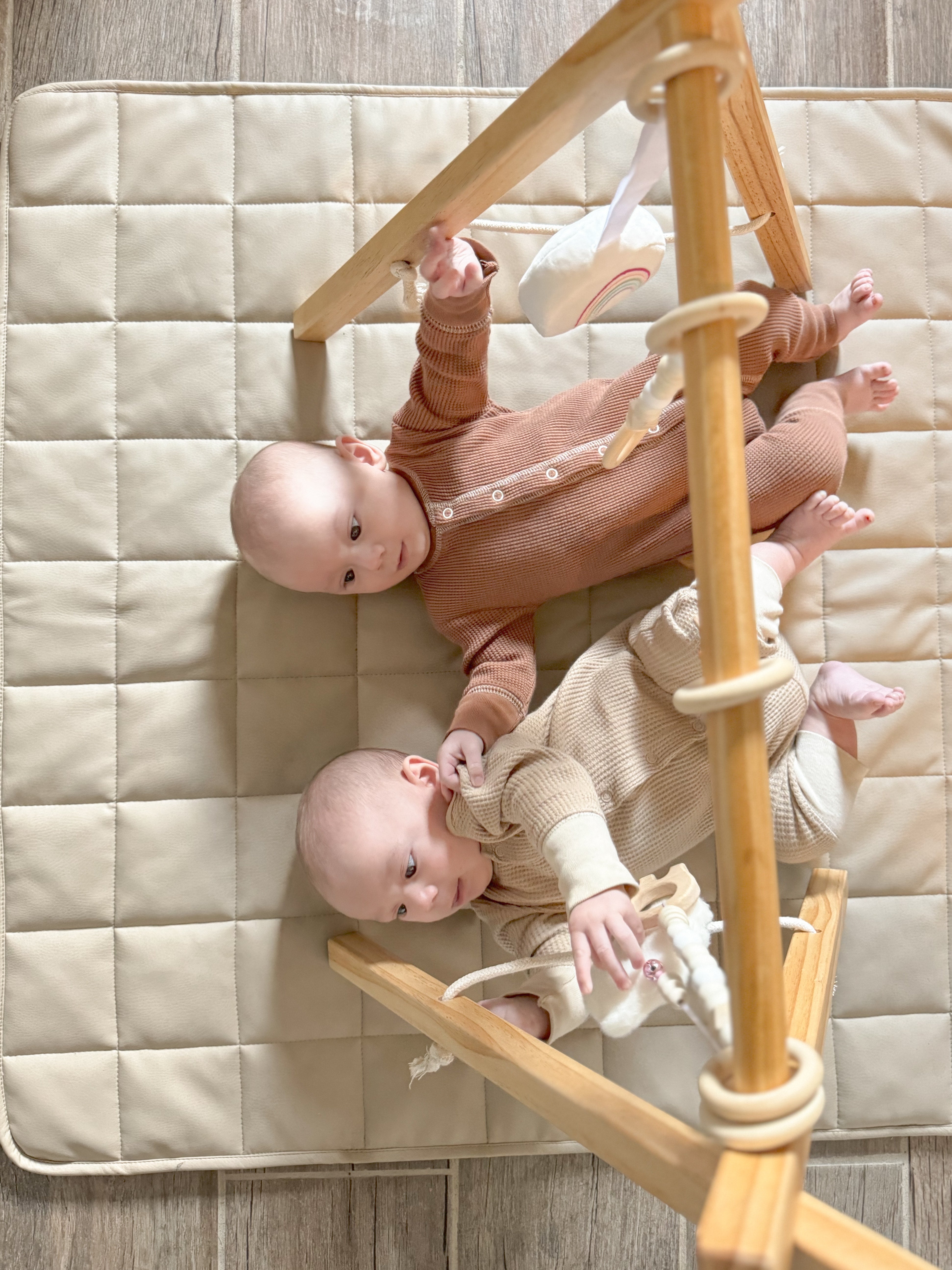 Lilac Wooden Baby Gym Indoor Avenlur.com