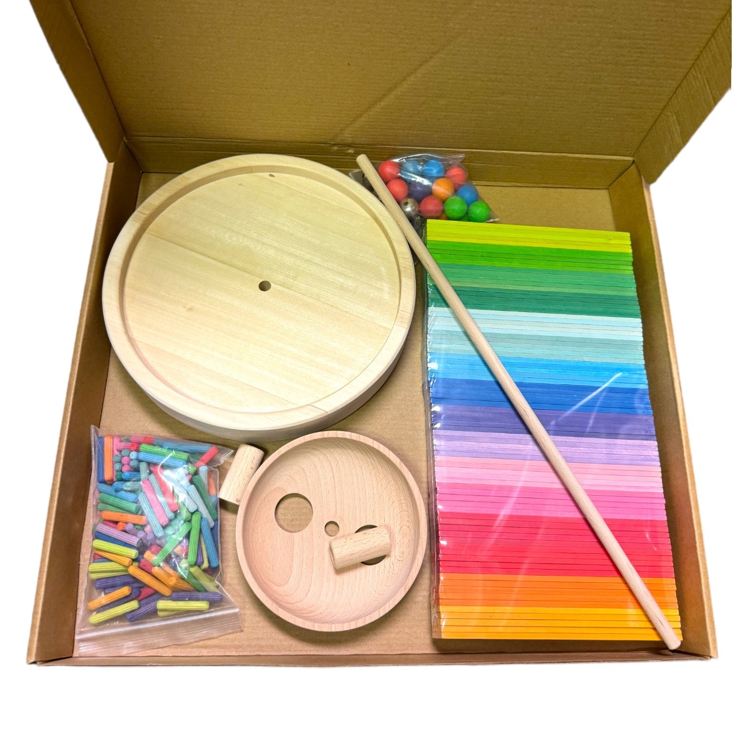 **Pre-order (Ships in 1-2 Weeks)**Rainbow Musical Ball Run Assembly Set
