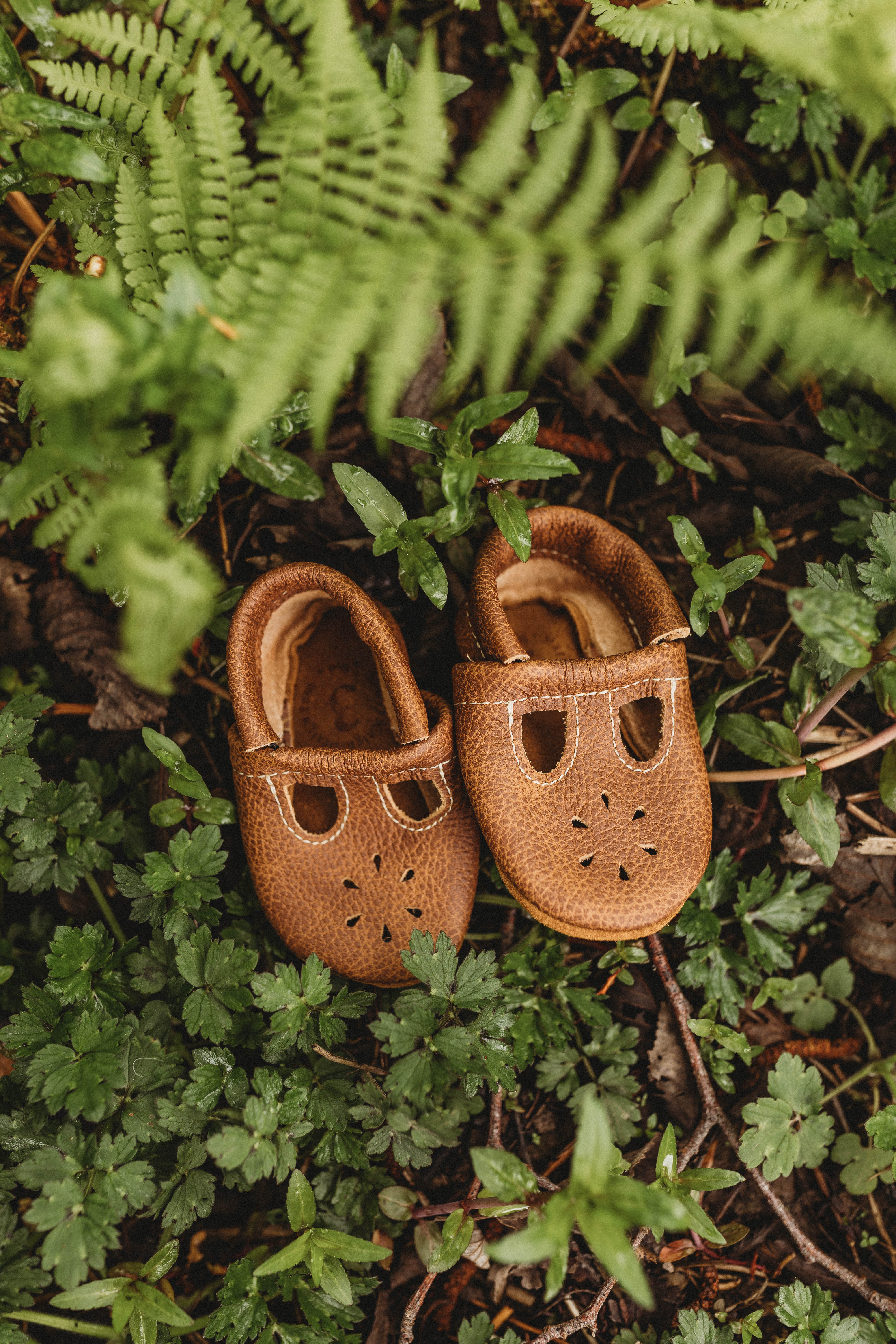 Sepia, Caramel T-Strap Shoes Baby and Toddler Baby Shoes Starry Knight Design