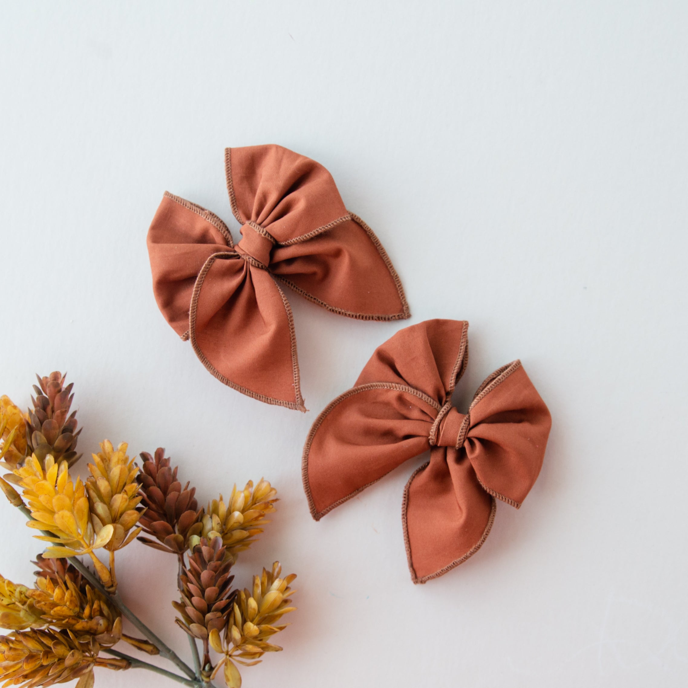 Raw Sienna | Pigtail Set - Petite Party Bow