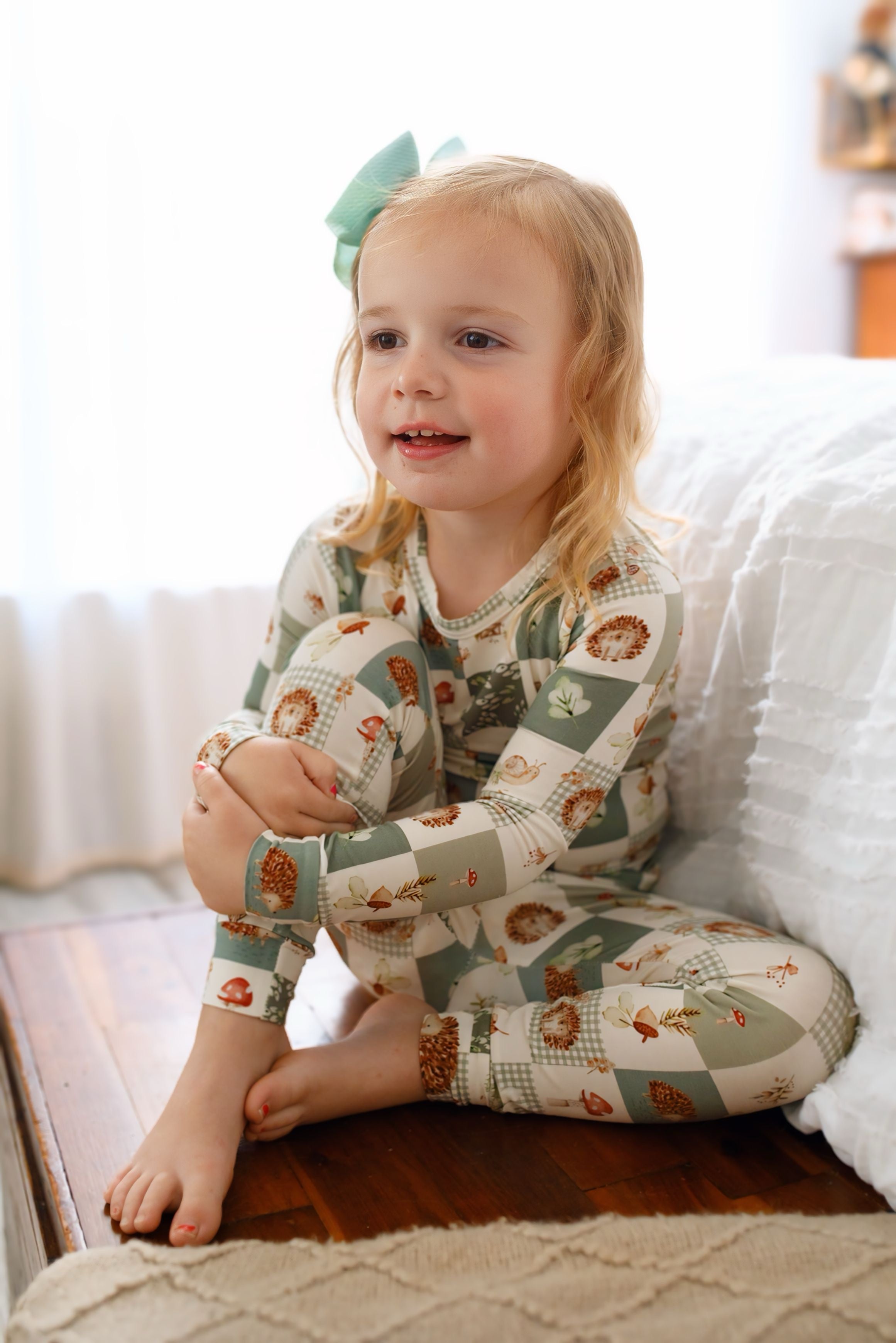 Harvest Hedgehogs 2pc Bamboo Pajamas