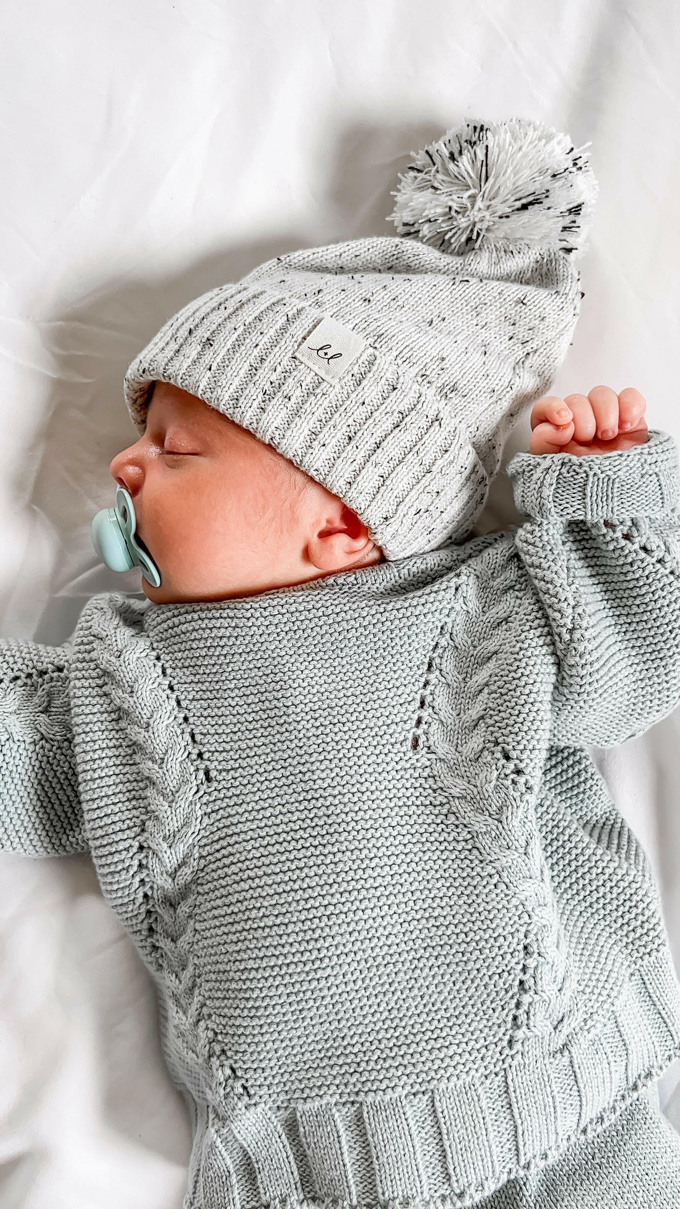 Luna + Luca Chunky Knit Sweater - Frosty Blue Luna + Luca