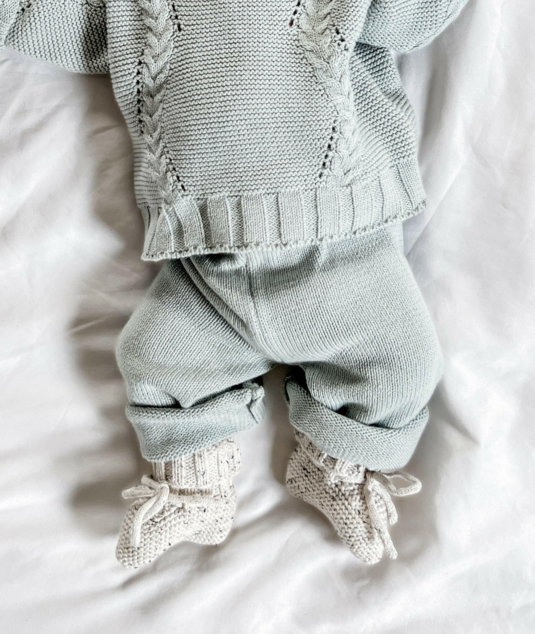 Luna + Luca Organic Booties - Black Speckle  Luna + Luca