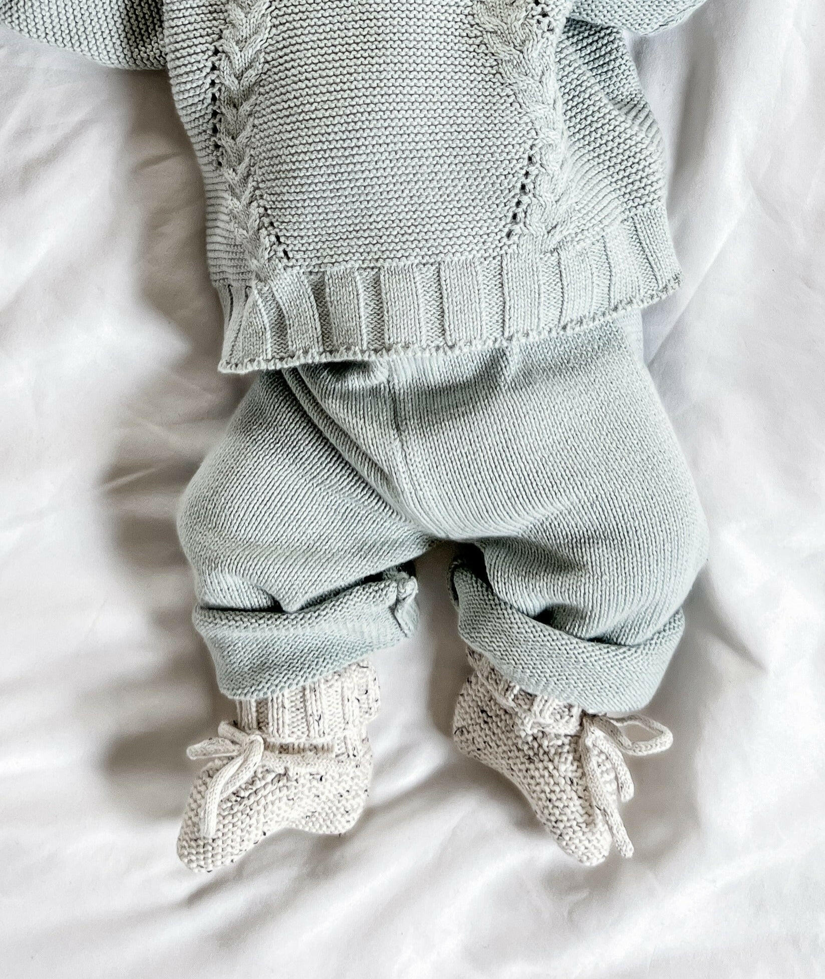 Luna + Luca Knit Pants - Frosty Blue Luna + Luca