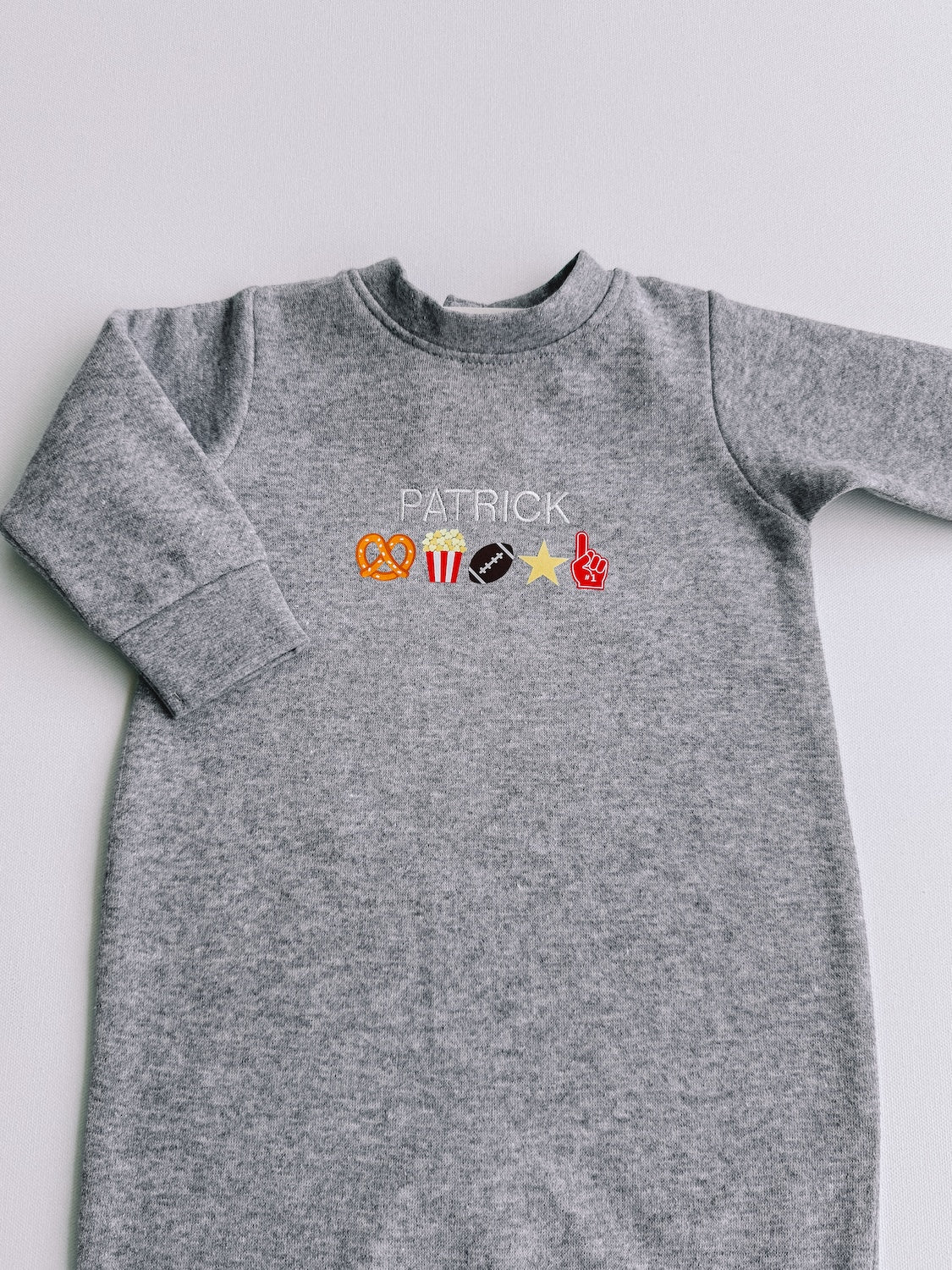 custom embroidery football jumpsuit