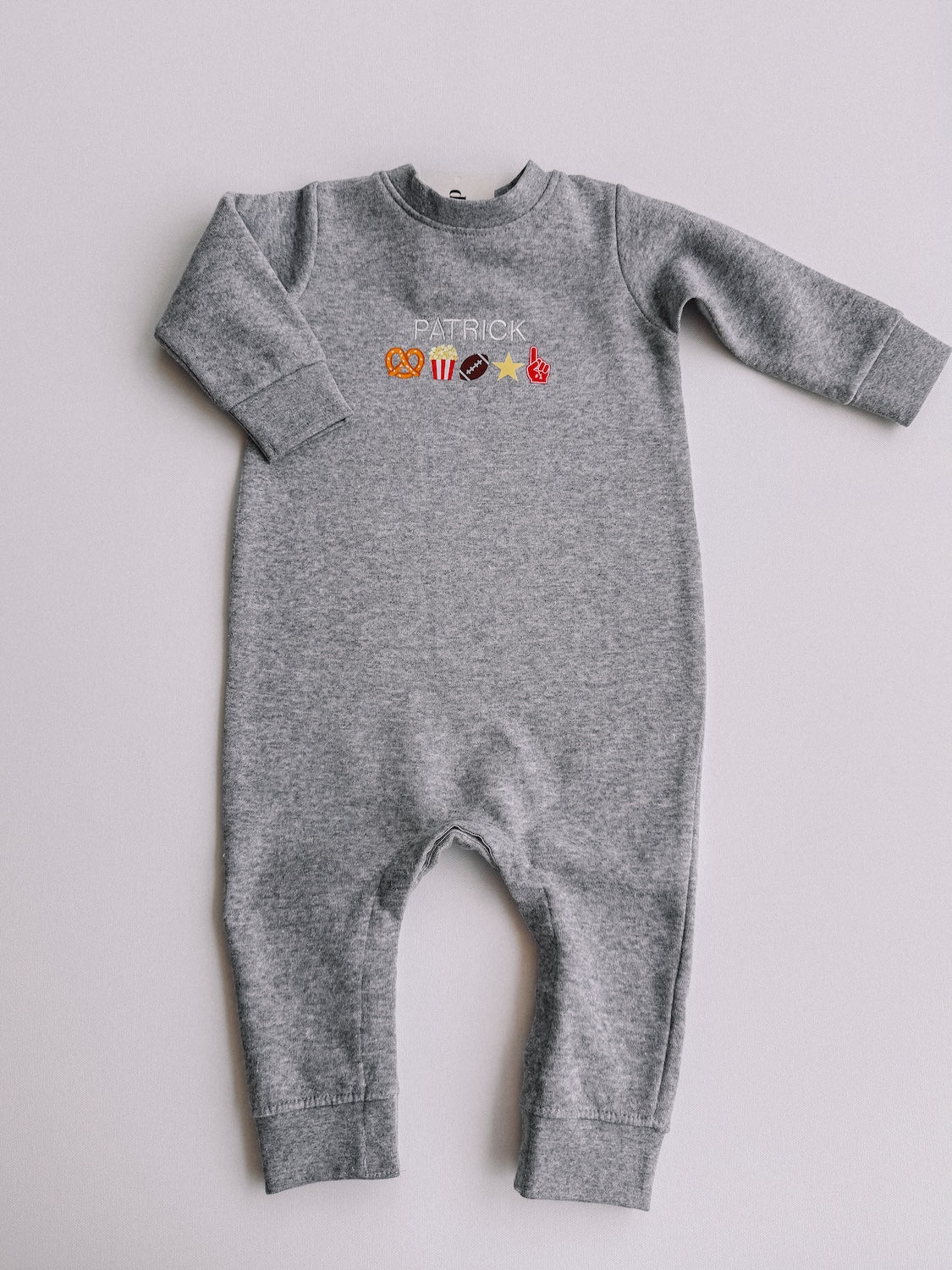 custom embroidery football jumpsuit