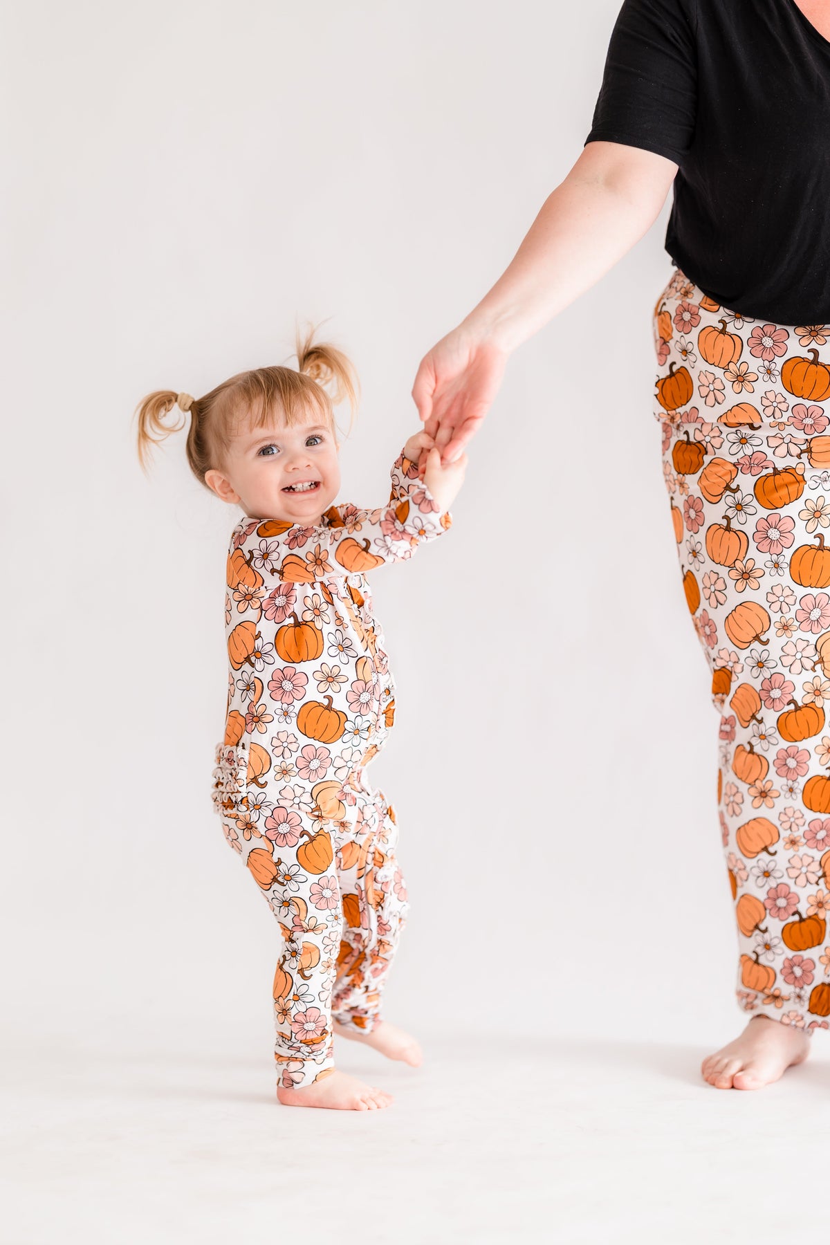 Autumn Floral Ruffle Bamboo Zippy