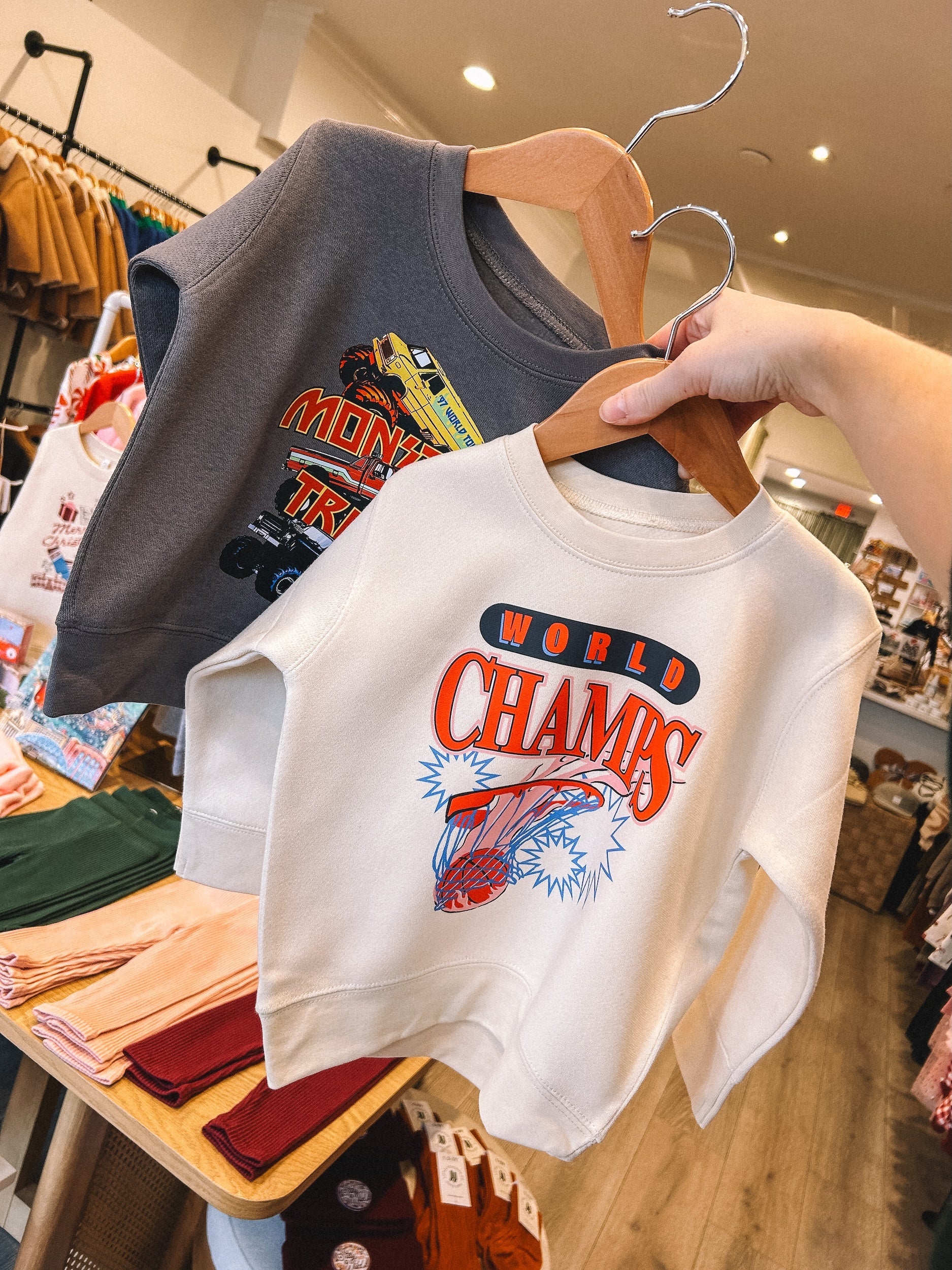 basketball world champs crewneck