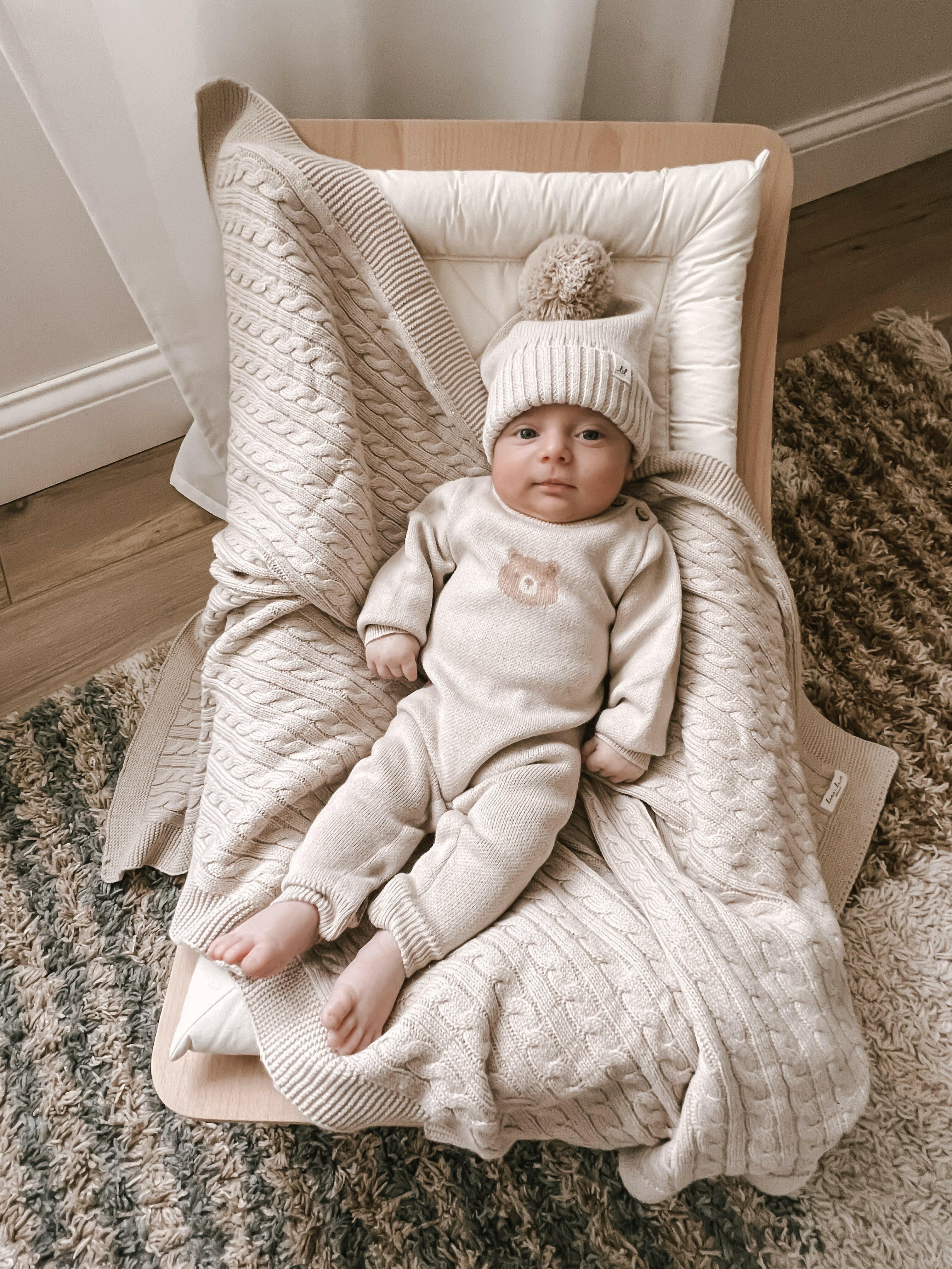 Luna + Luca Bear Jacquard Jumpsuit Luna + Luca