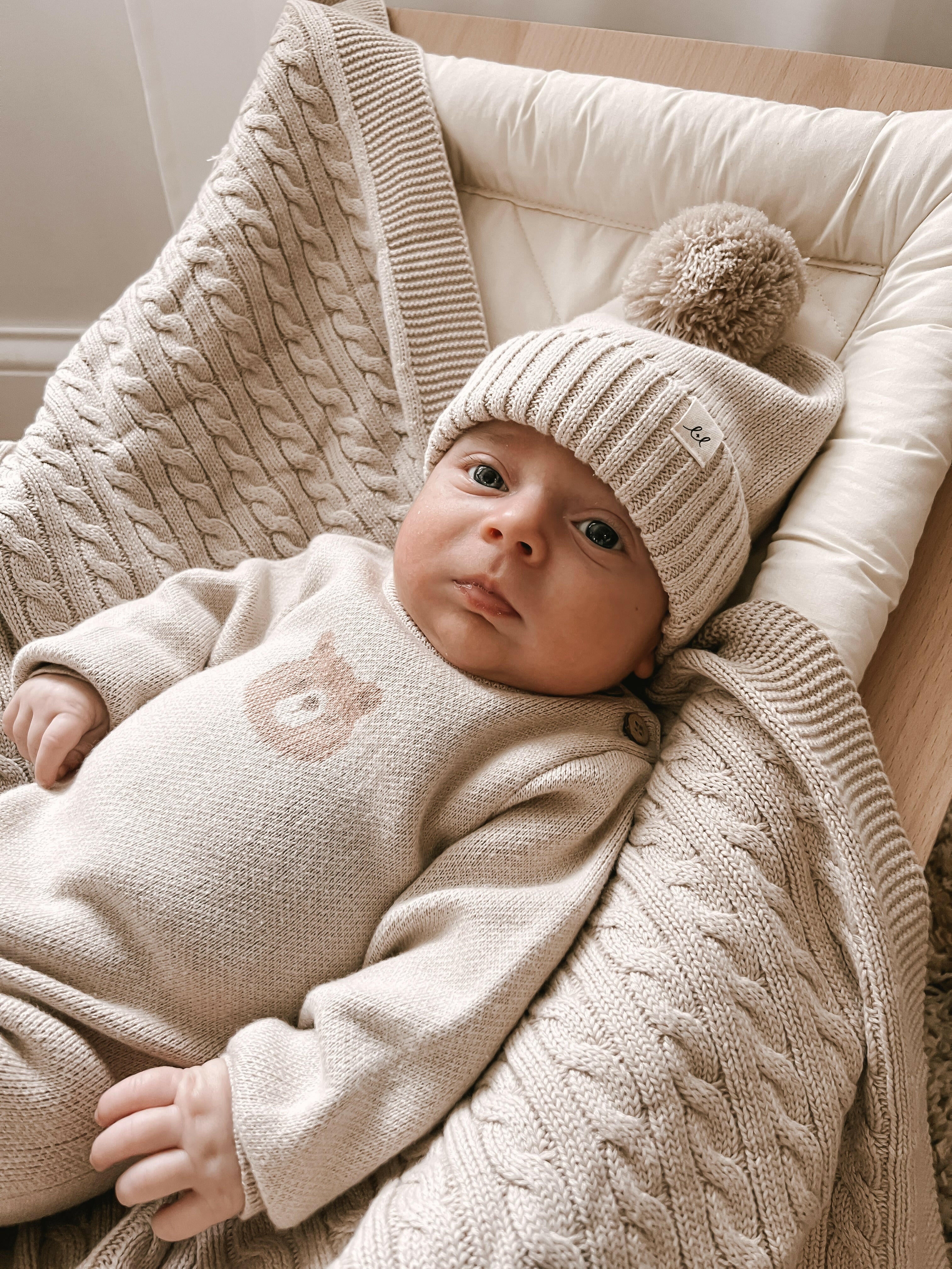 Luna + Luca Bear Jacquard Jumpsuit Luna + Luca