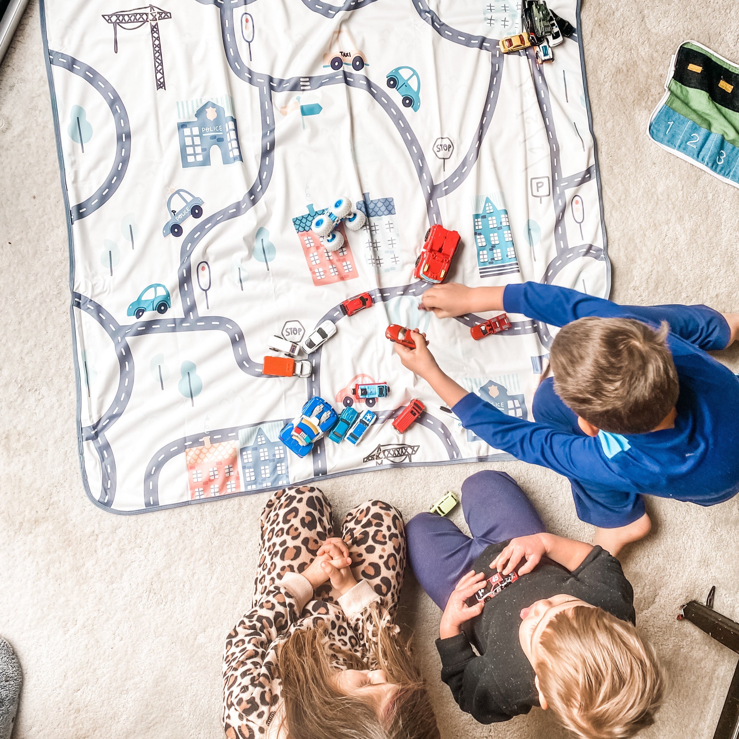 Tiny Town Splash Mat - A Waterproof Catch-All for Highchair Spills and More! BapronBaby