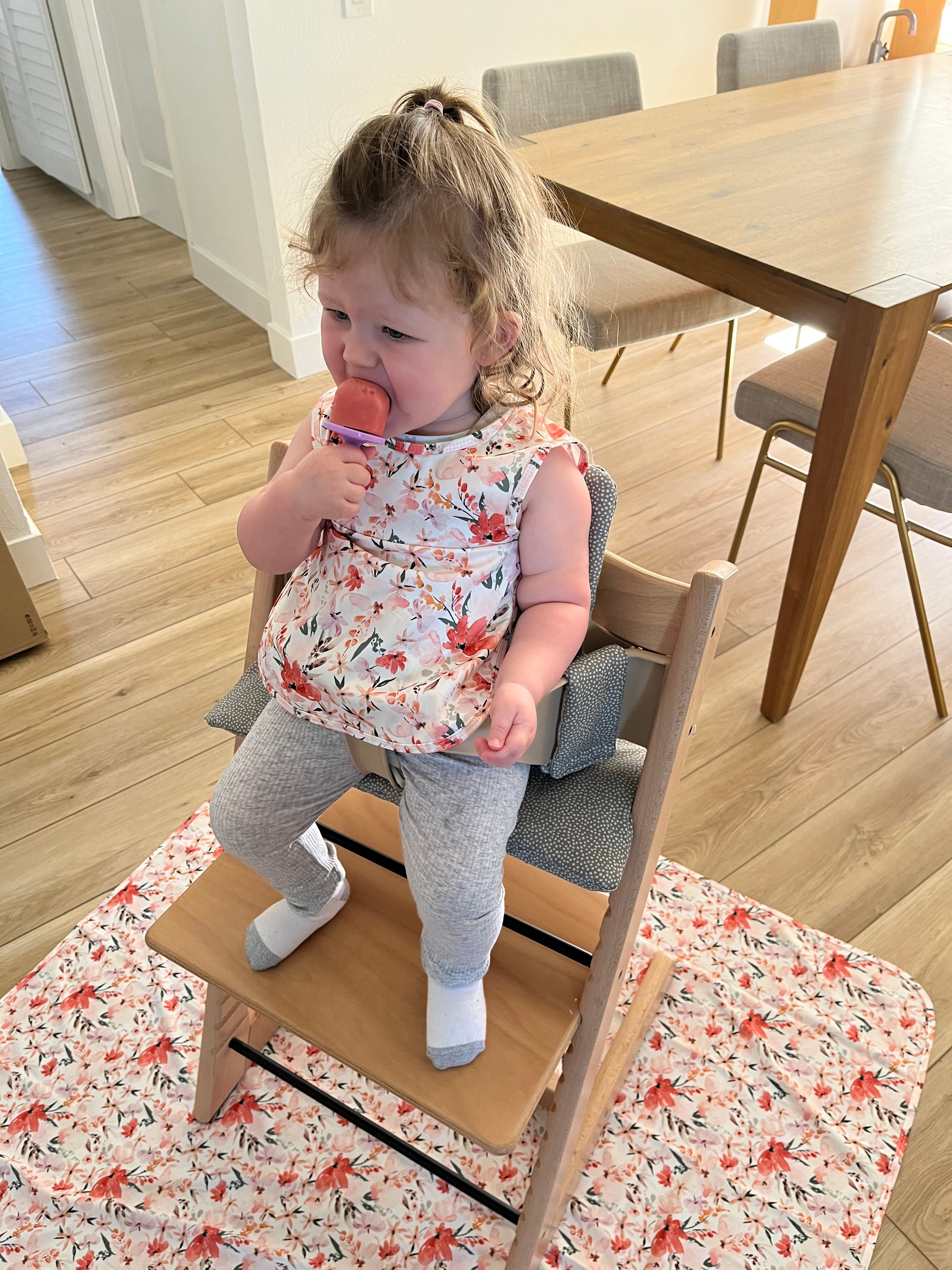 Peachy Dreams Splash Mat - A Waterproof Catch-All for Highchair Spills BapronBaby