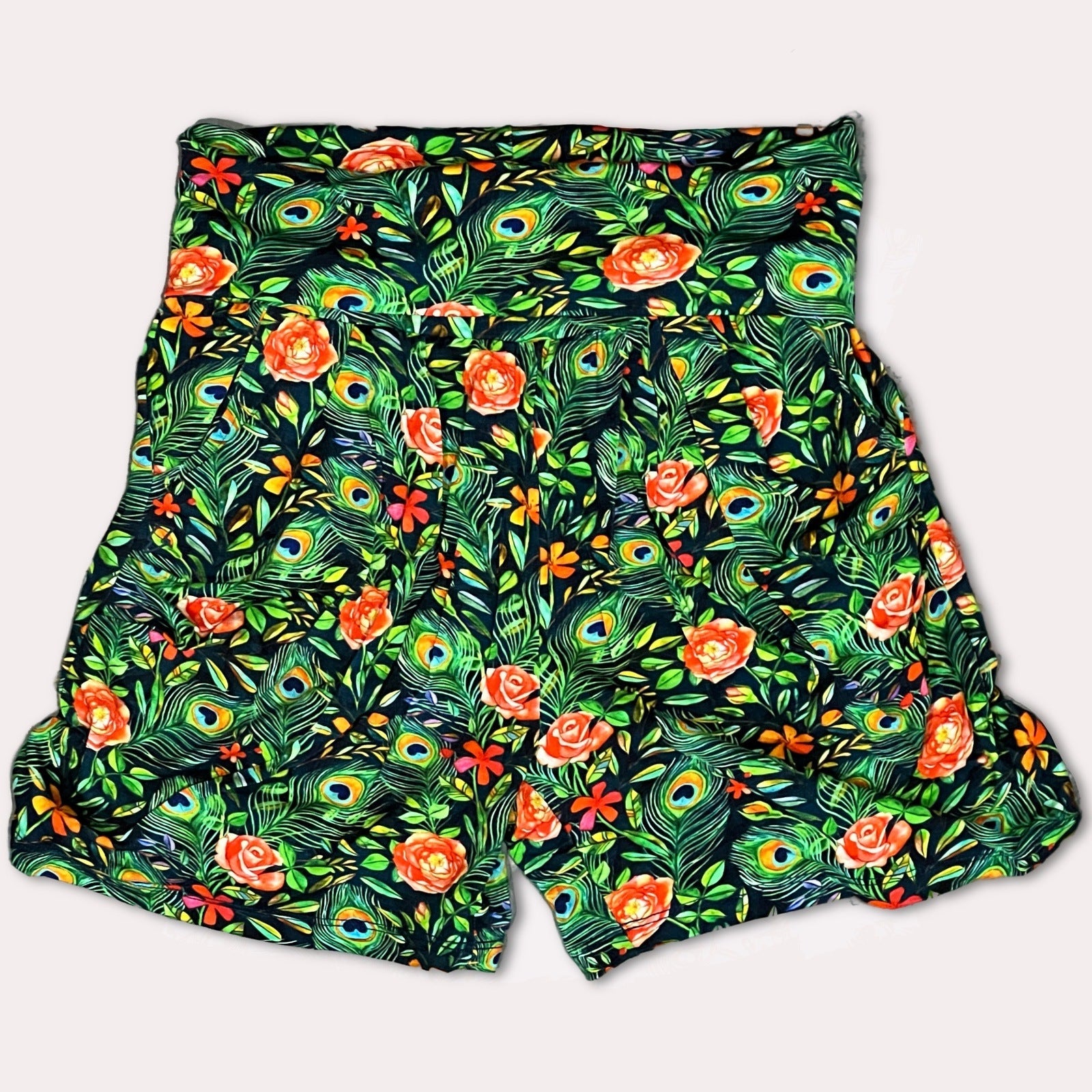 Peacock Floral Women's Lounge Shorts