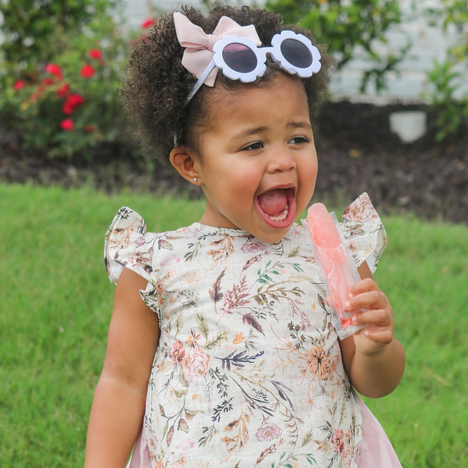 Delilah Floral Flutter Bapron BapronBaby