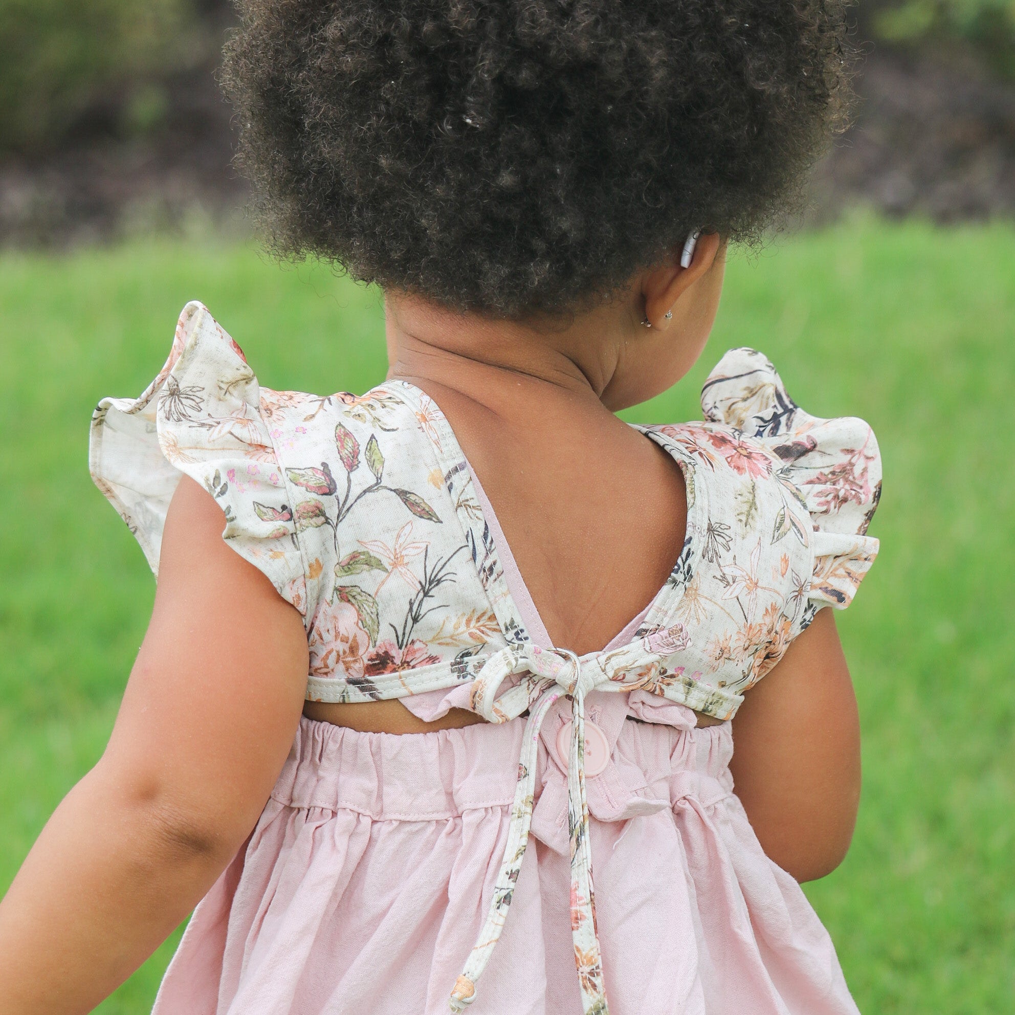 Delilah Floral Flutter Bapron BapronBaby