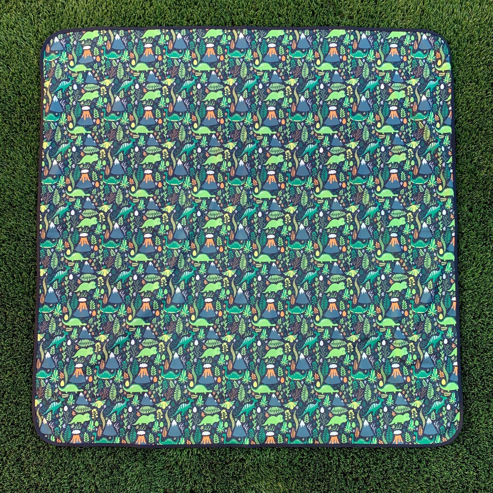 Dino Days Splash Mat - A Waterproof Catch-All for Highchair Spills and More! BapronBaby