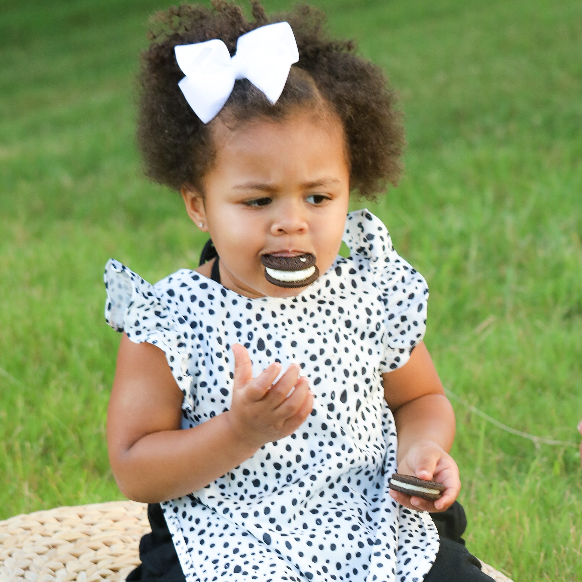 Organic Dot Flutter Bapron BapronBaby