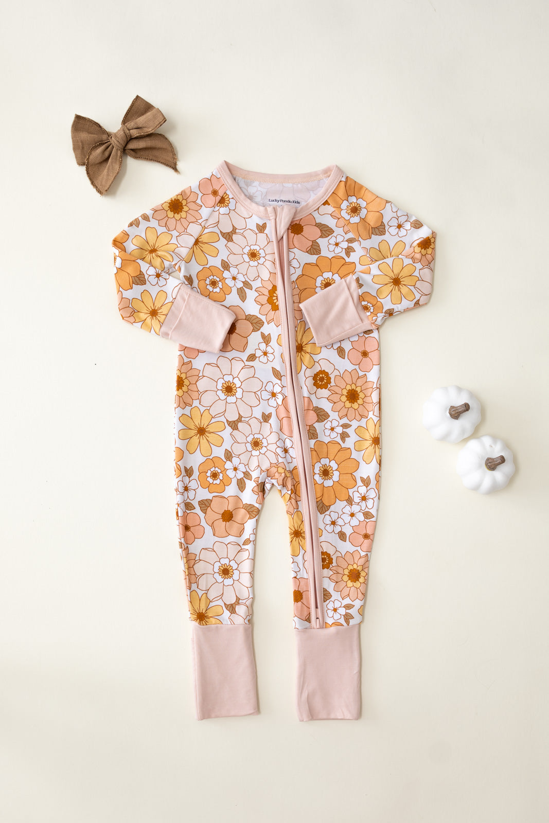Bamboo Zip Romper | Sweet Blossom