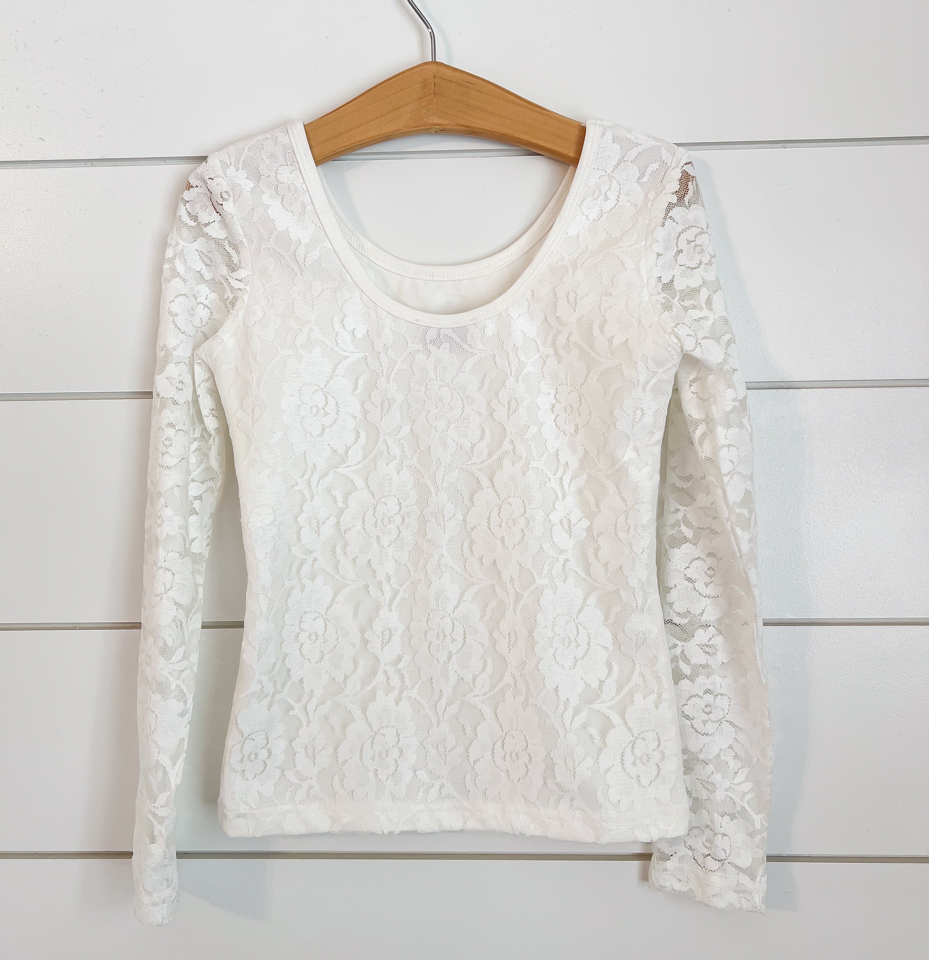 Lace Layering Top Cotton Bodice (WHITE & CREAM) RTS