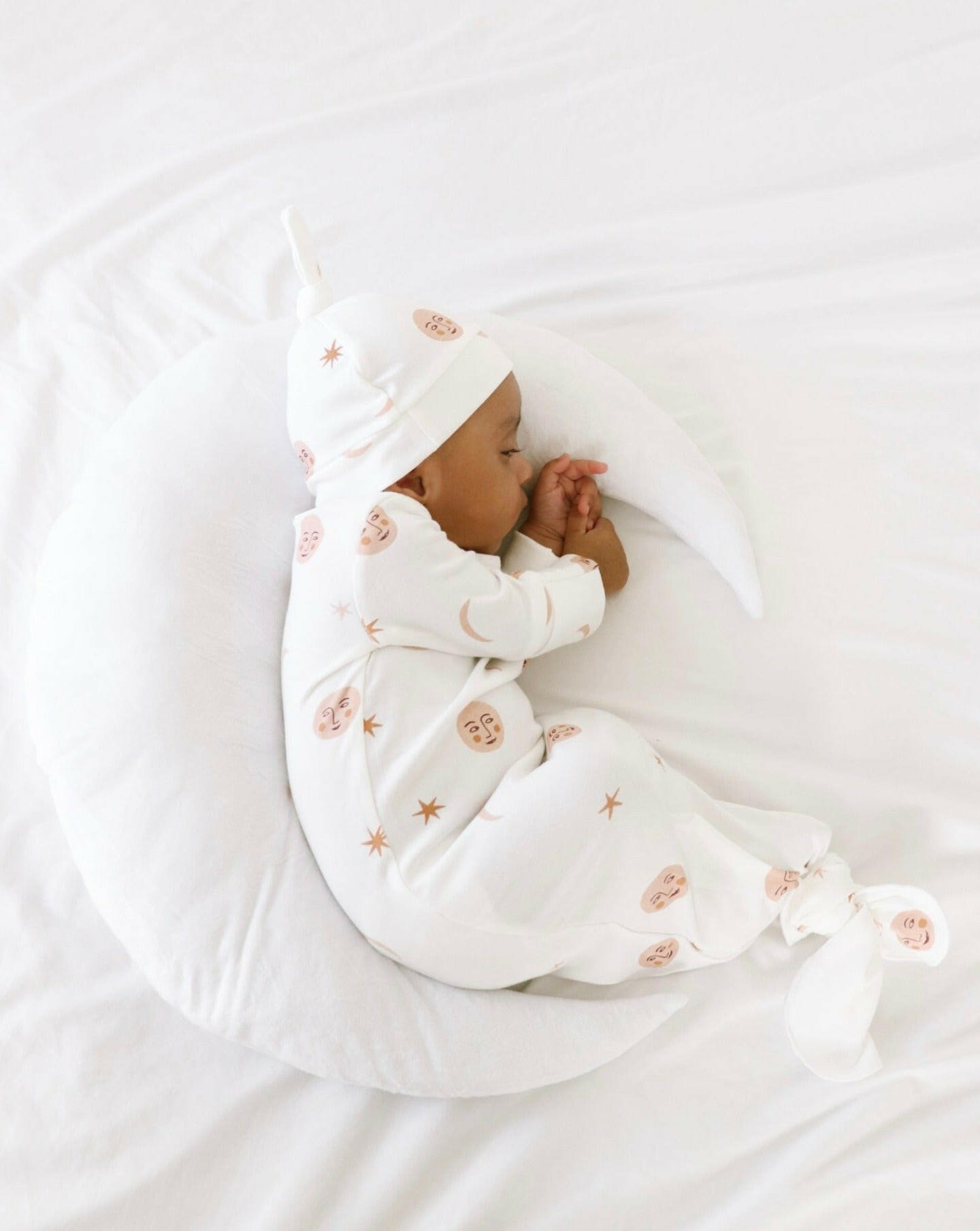 Luna + Luca Over the Moon Knotted Gown + Hat Luna + Luca