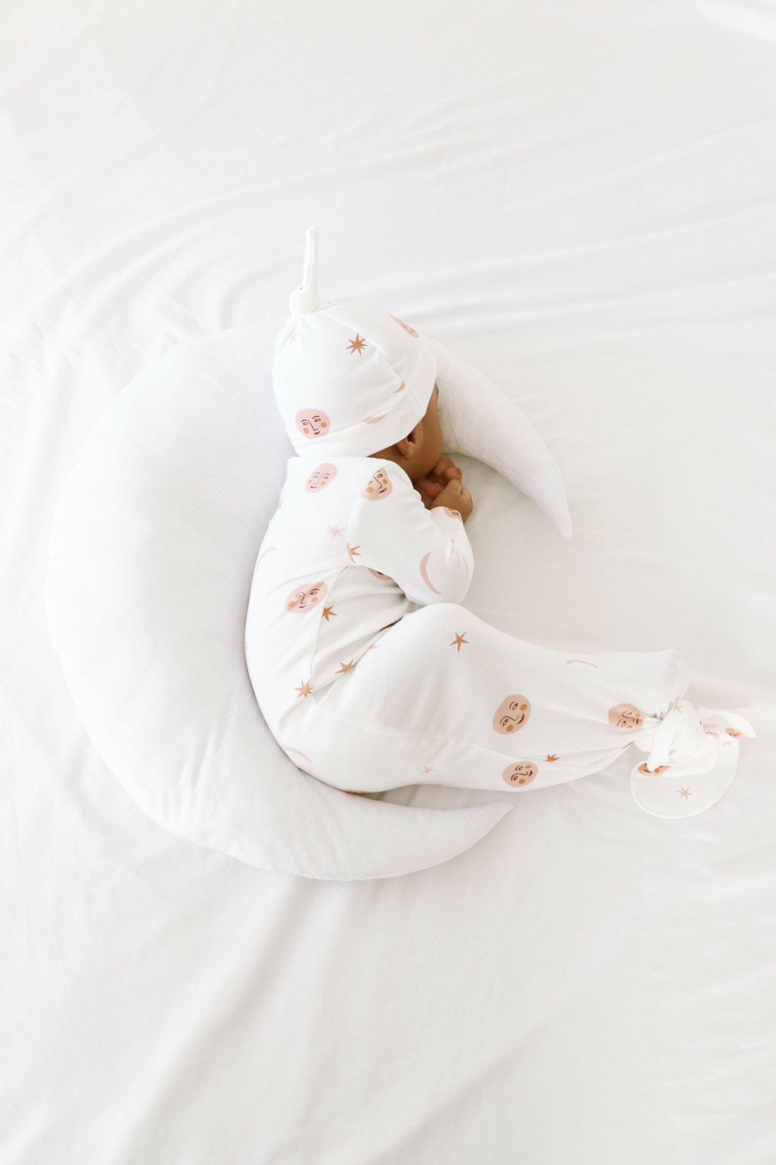 Luna + Luca Over the Moon Knotted Gown + Hat Luna + Luca