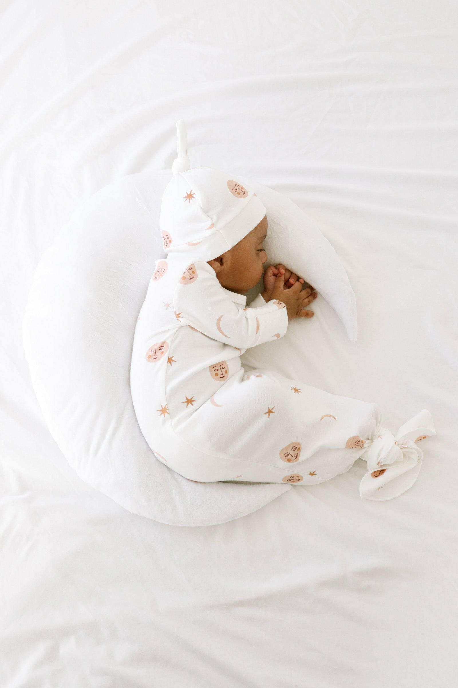 Luna + Luca Over the Moon Knotted Gown + Hat Luna + Luca