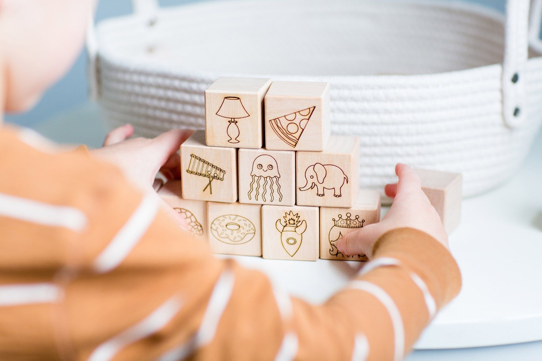 Maple ABC Block Set Blocks Bannor Toys
