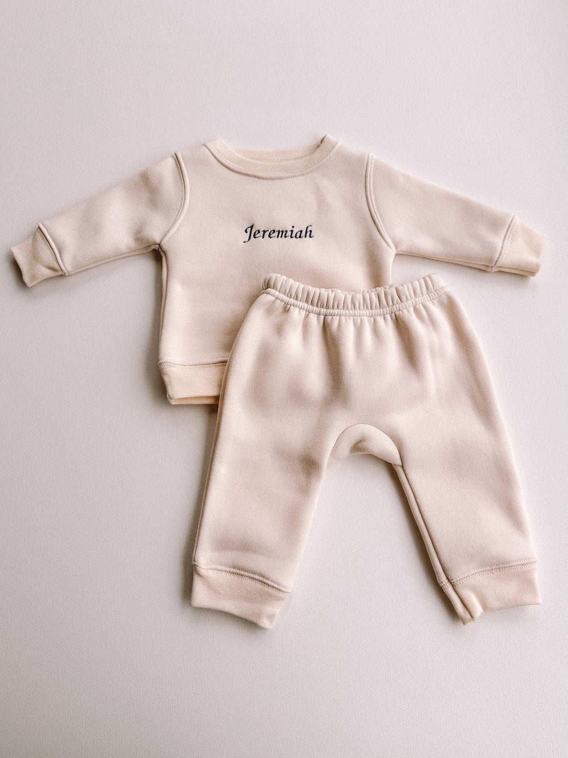 custom embroidered fleece set