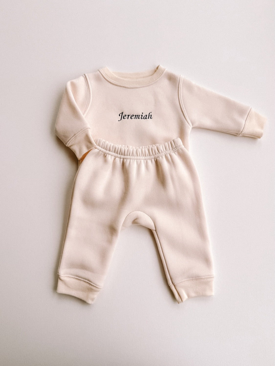 custom embroidered fleece set