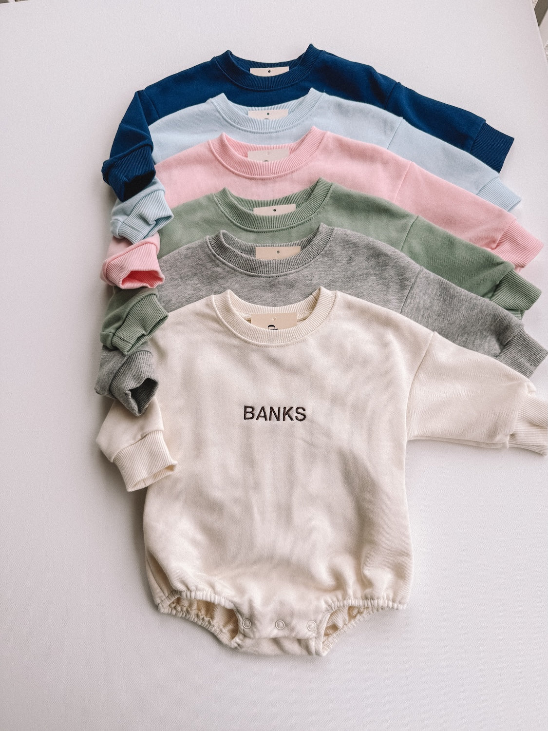 custom embroidered bubble romper
