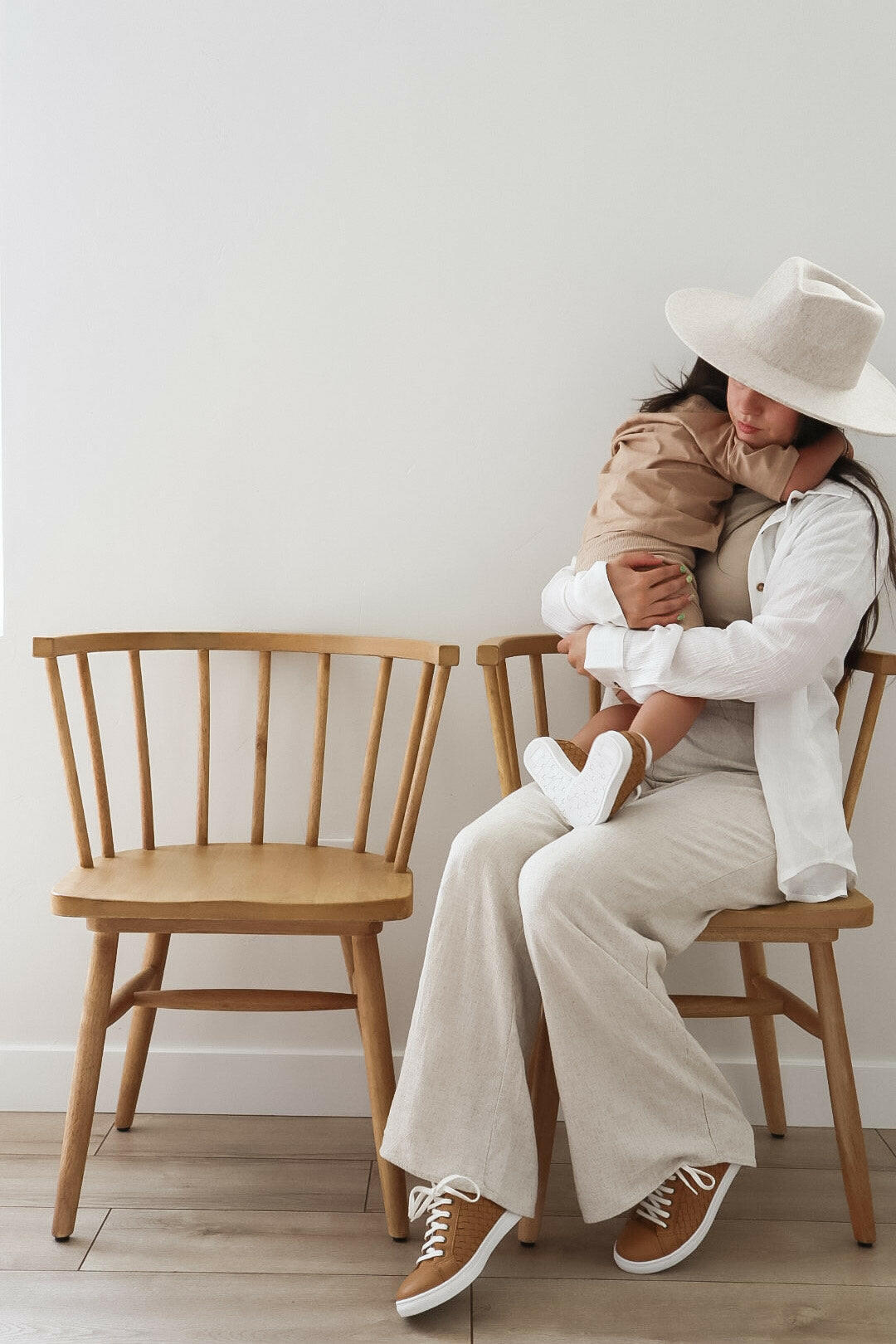 Leather Woven Sneaker | Color 'Rust' | Women  Consciously Baby