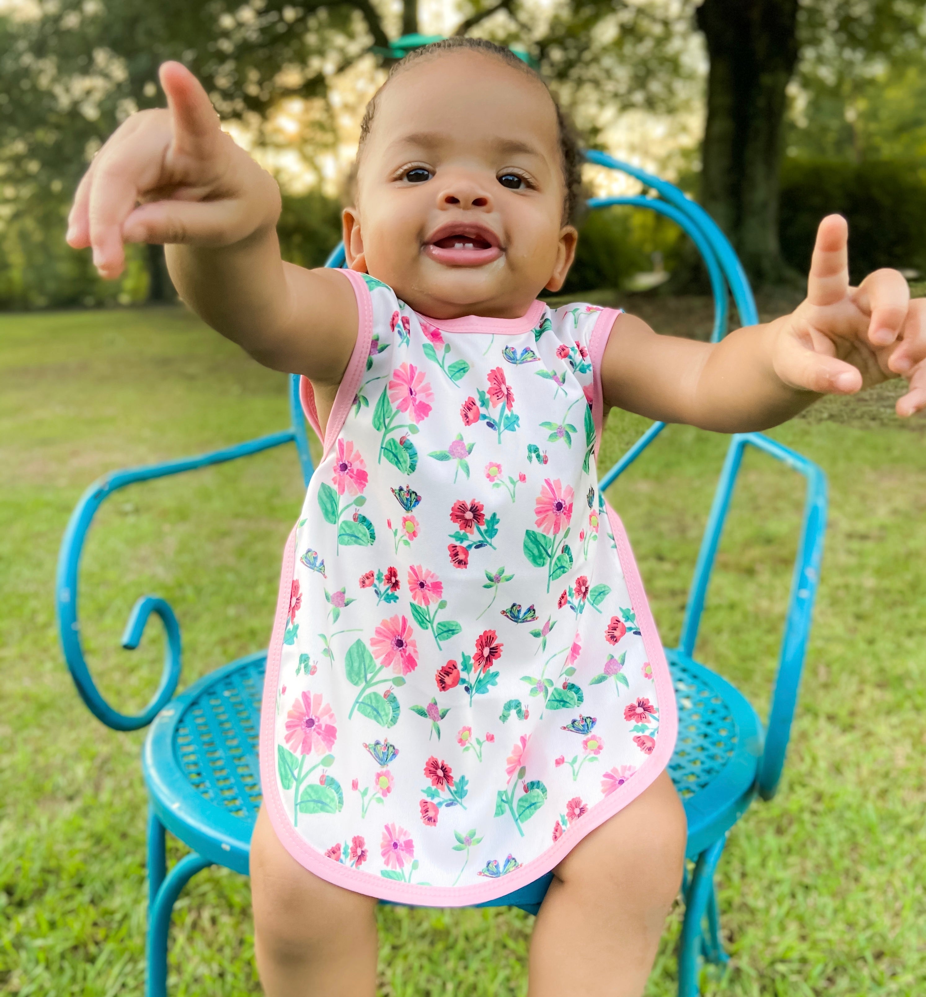 Pink Floral Caterpillar Bapron - from the World Of Eric Carle BapronBaby