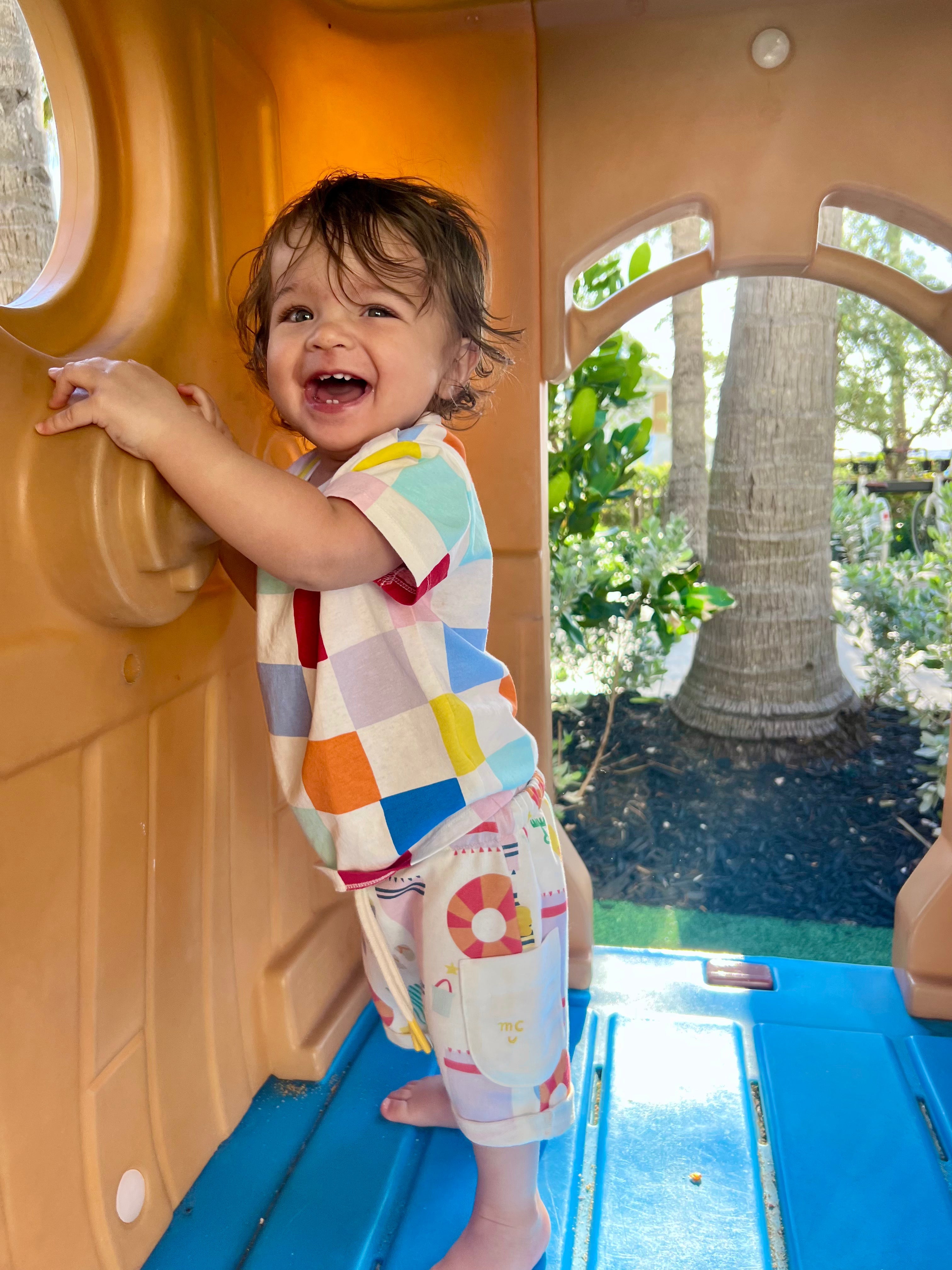 Recycled Cotton Beach Baby Short