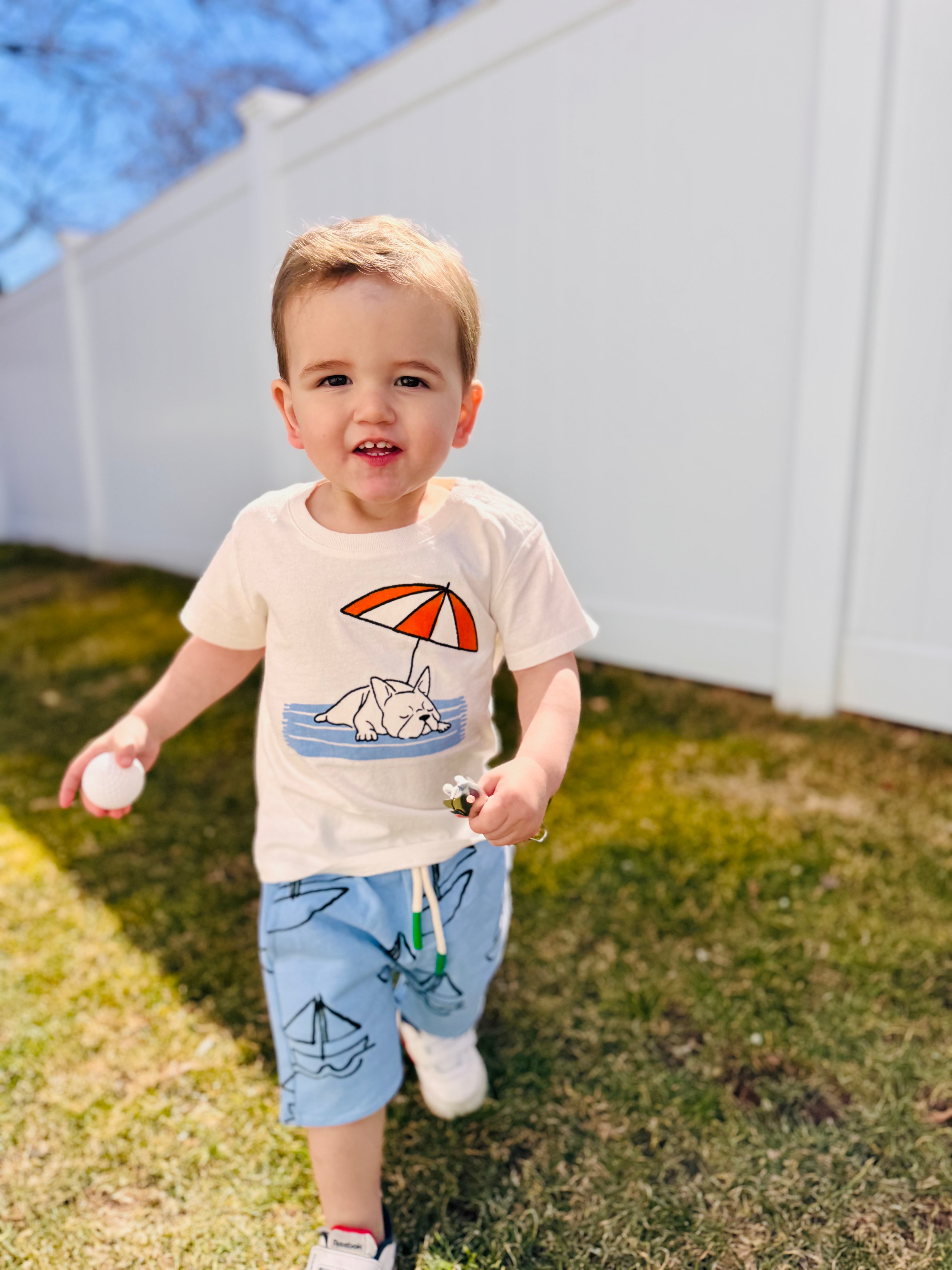 Recycled Cotton Frenchie Baby T-Shirt