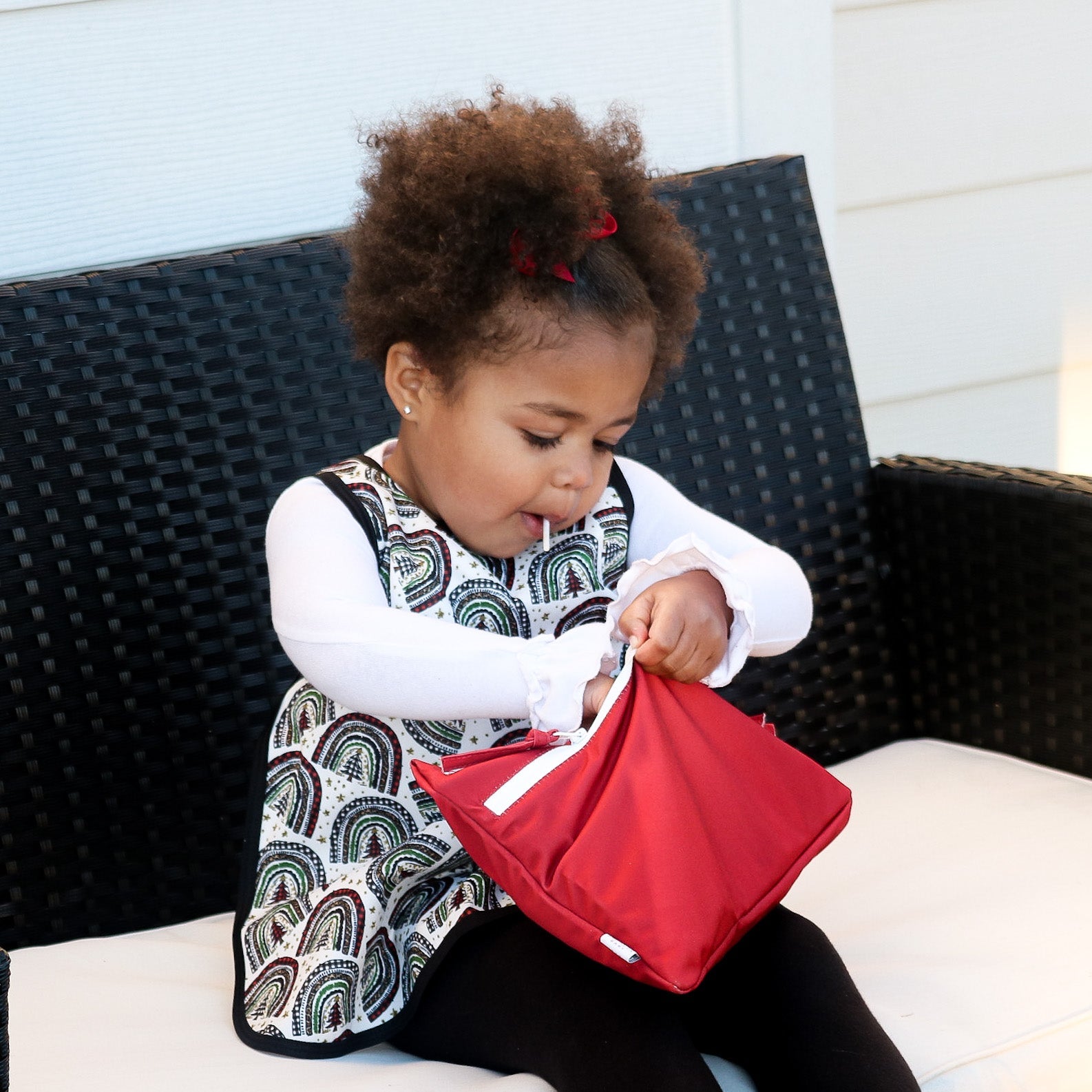 Solid Cranberry Minimalist - Waterproof Wet Bag (For mealtime, on-the-go, and more!) BapronBaby