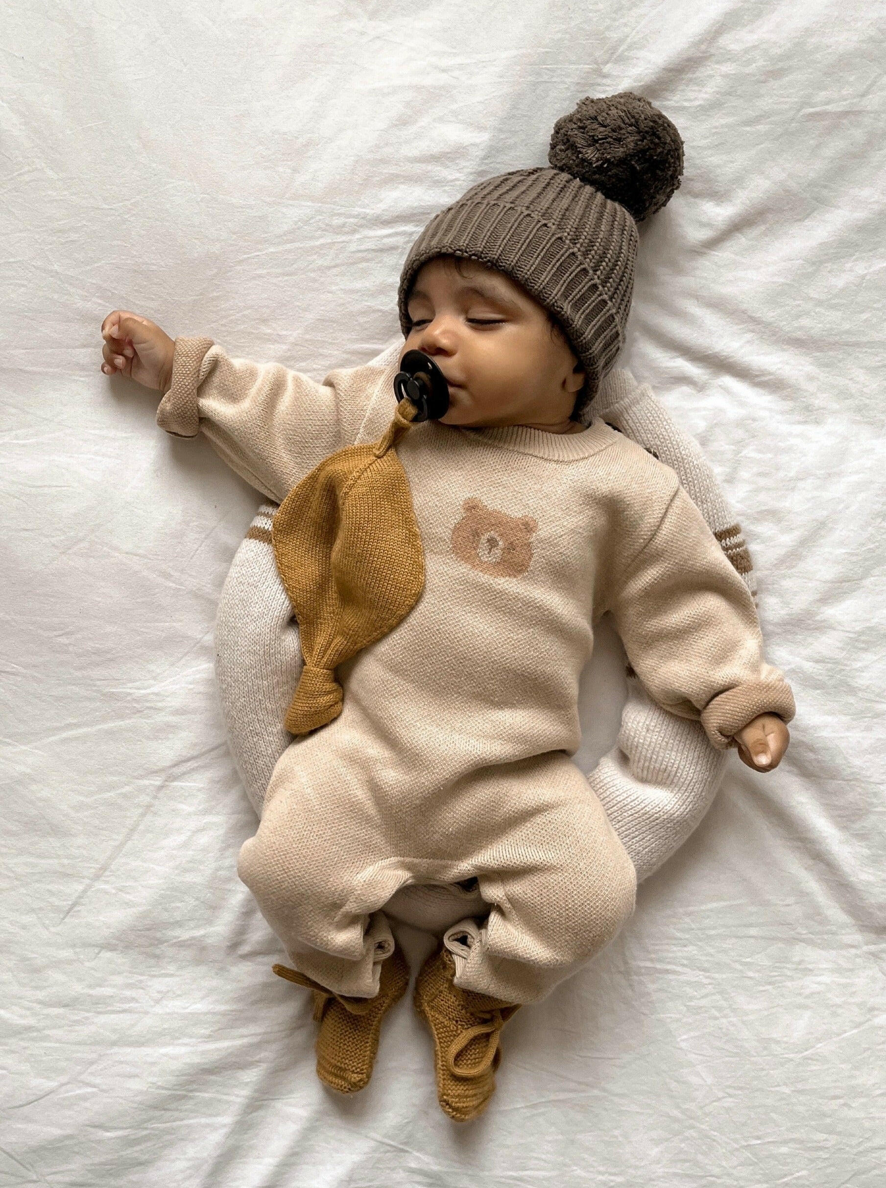 Luna + Luca Bear Jacquard Jumpsuit Luna + Luca